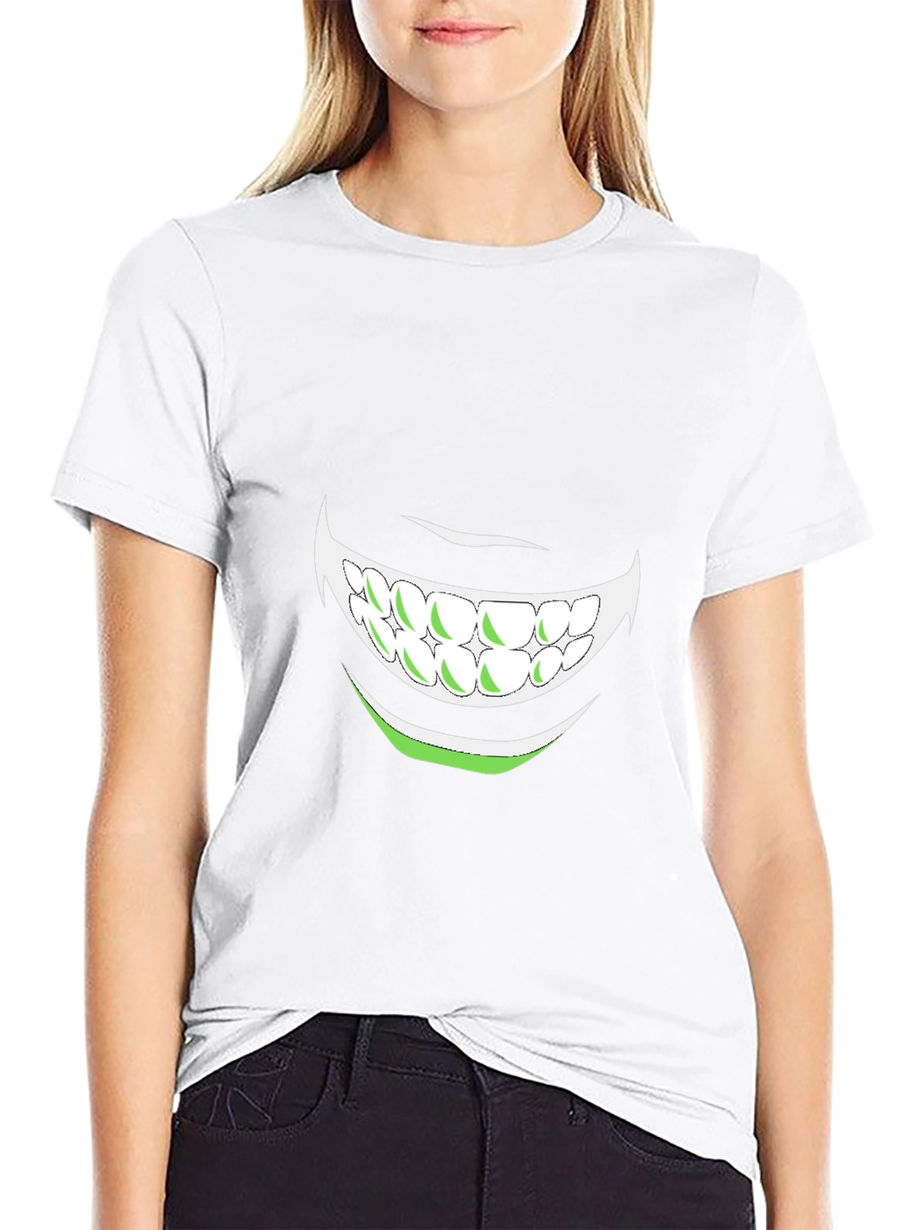 Mens Graphic Tee - Grinning Mouth Design