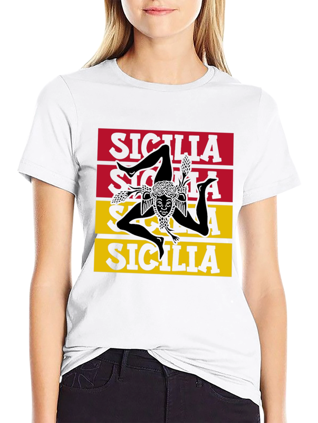 Sicilia Trinacria T-Shirt - Unique Sicilian Pride Tee