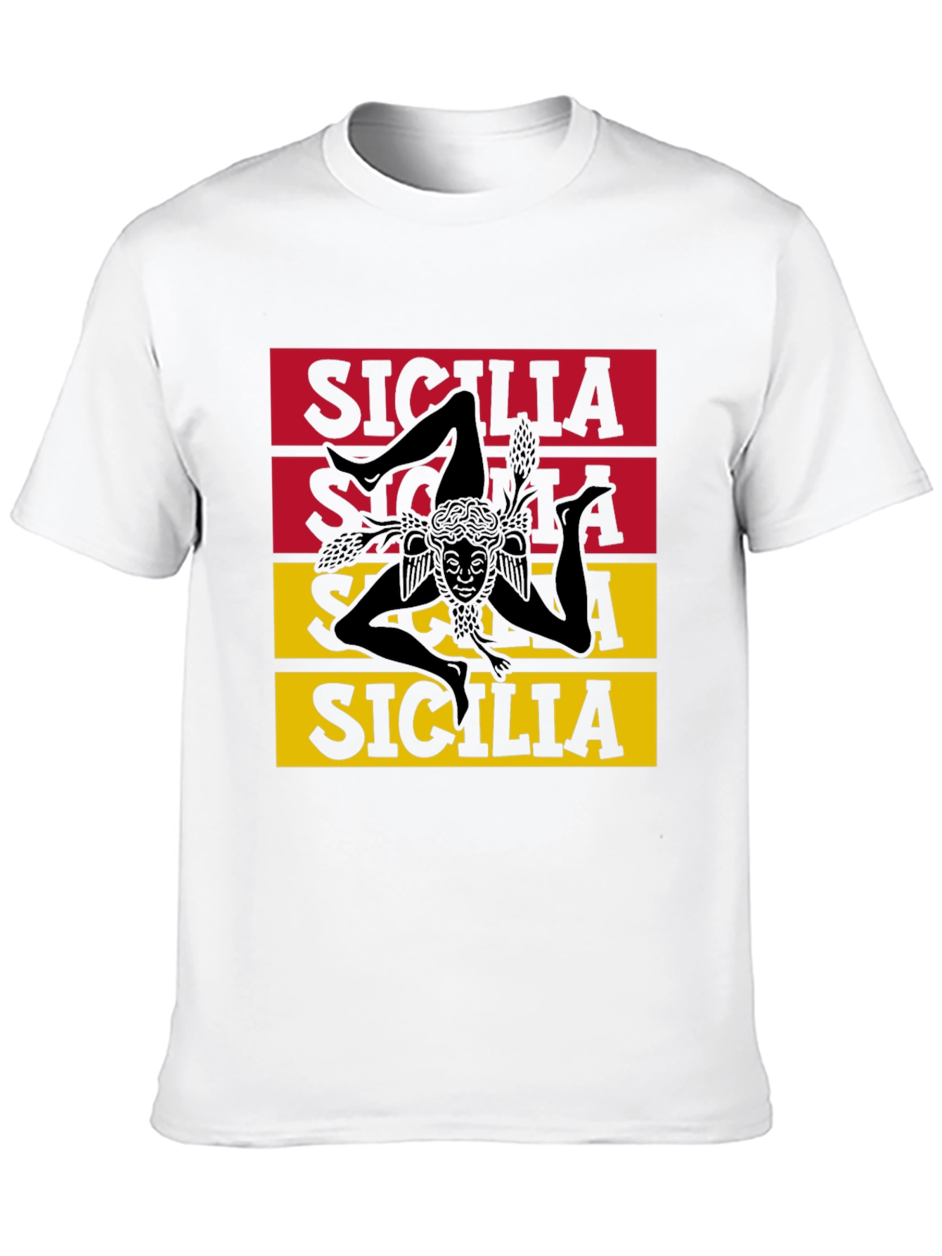 Sicilia Trinacria T-Shirt - Unique Sicilian Pride Tee