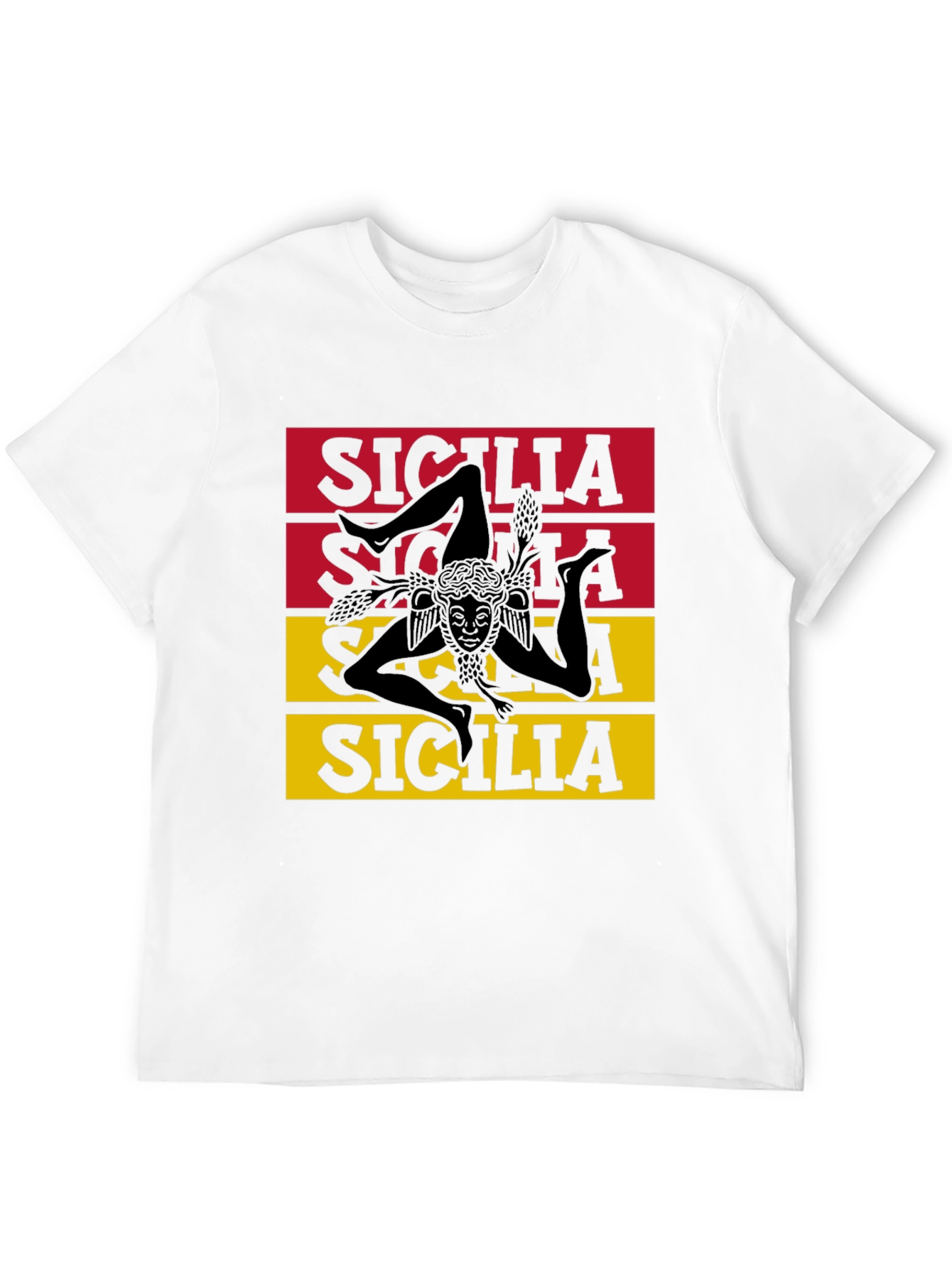 Sicilia Trinacria T-Shirt - Unique Sicilian Pride Tee