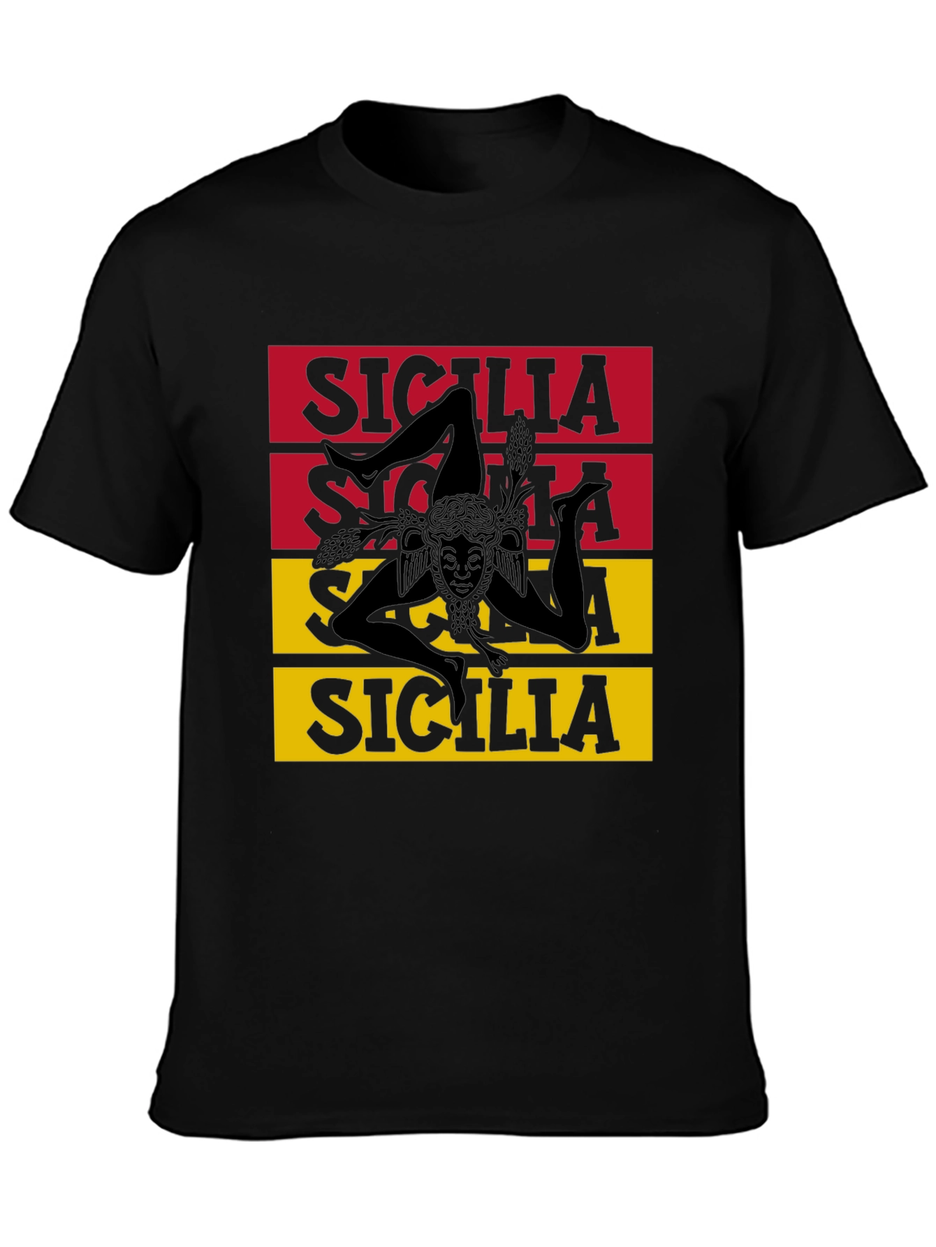 Sicilia Trinacria T-Shirt - Unique Sicilian Pride Tee