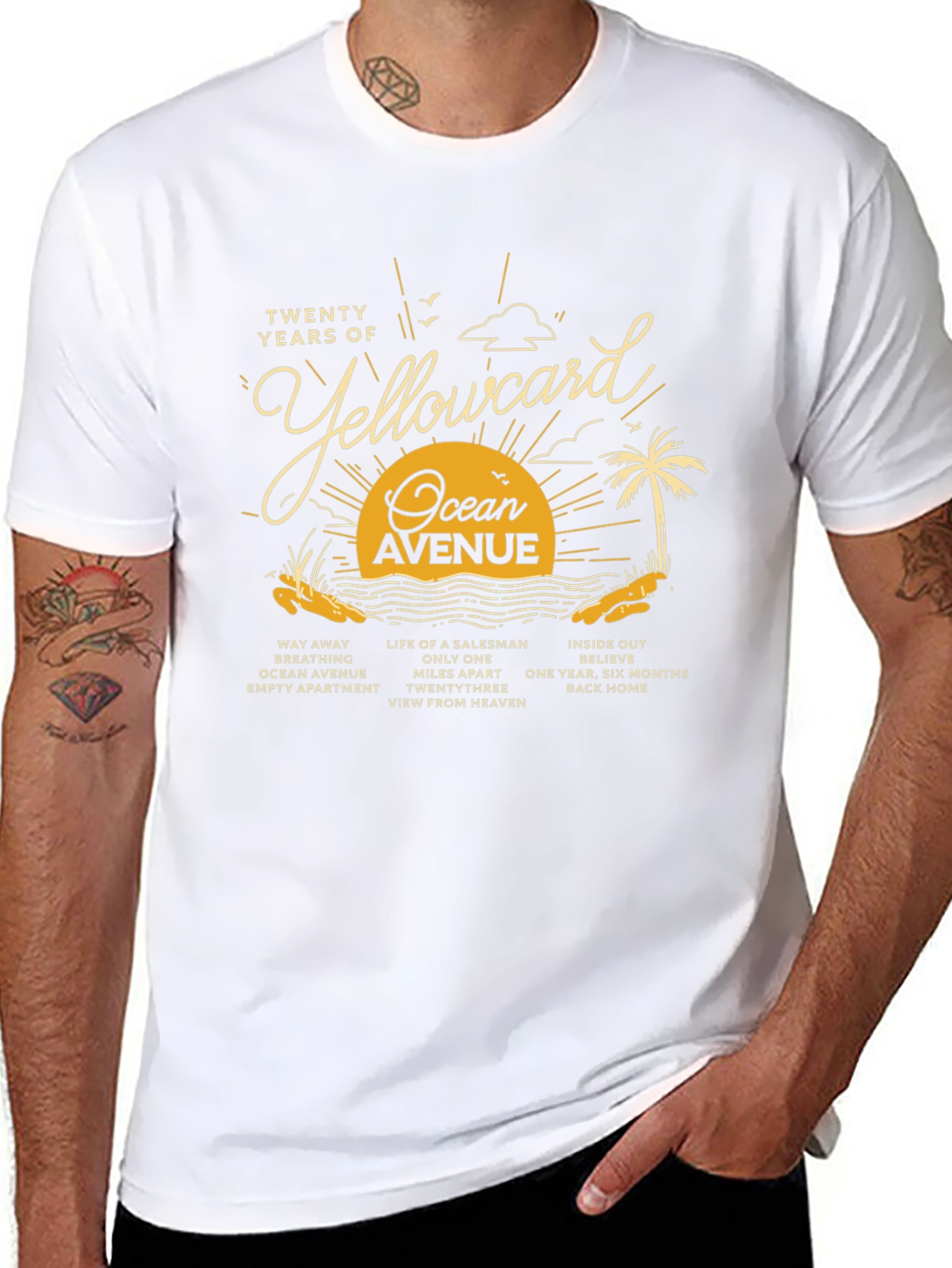 Yellowcard Ocean Avenue 20th Anniversary T-Shirt