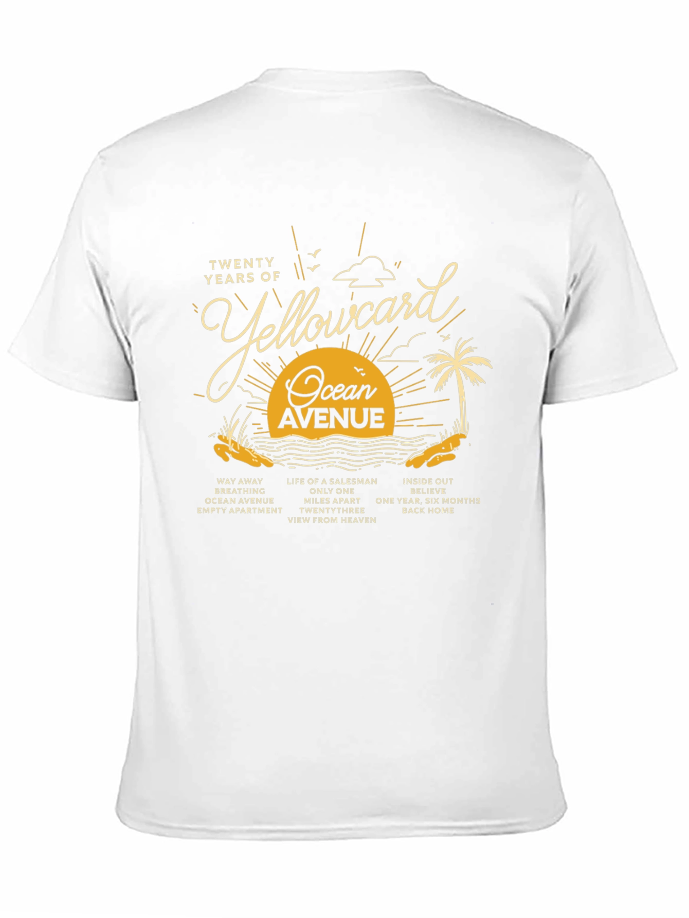 Yellowcard Ocean Avenue 20th Anniversary T-Shirt