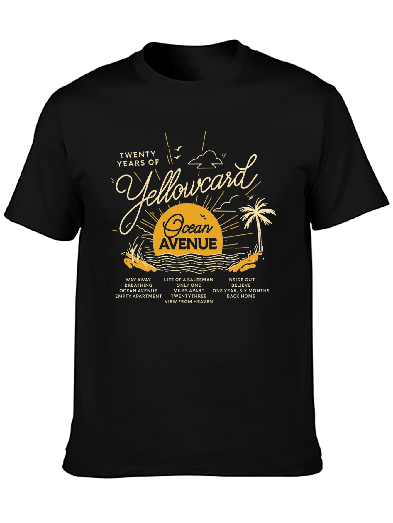 Yellowcard Ocean Avenue 20th Anniversary T-Shirt
