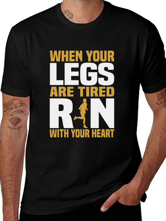 Run With Your Heart Motivational T-Shirt