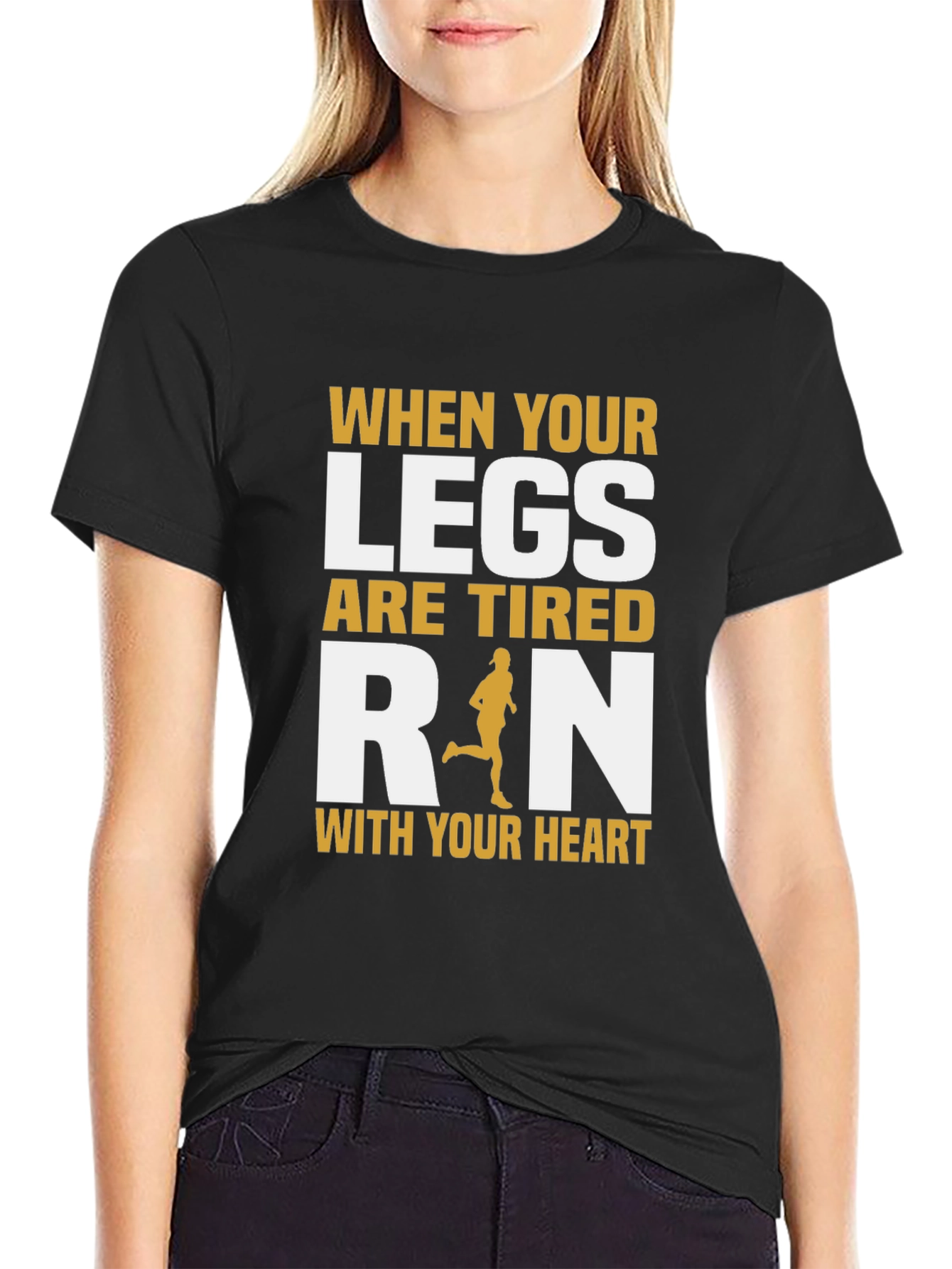 Run With Your Heart Motivational T-Shirt
