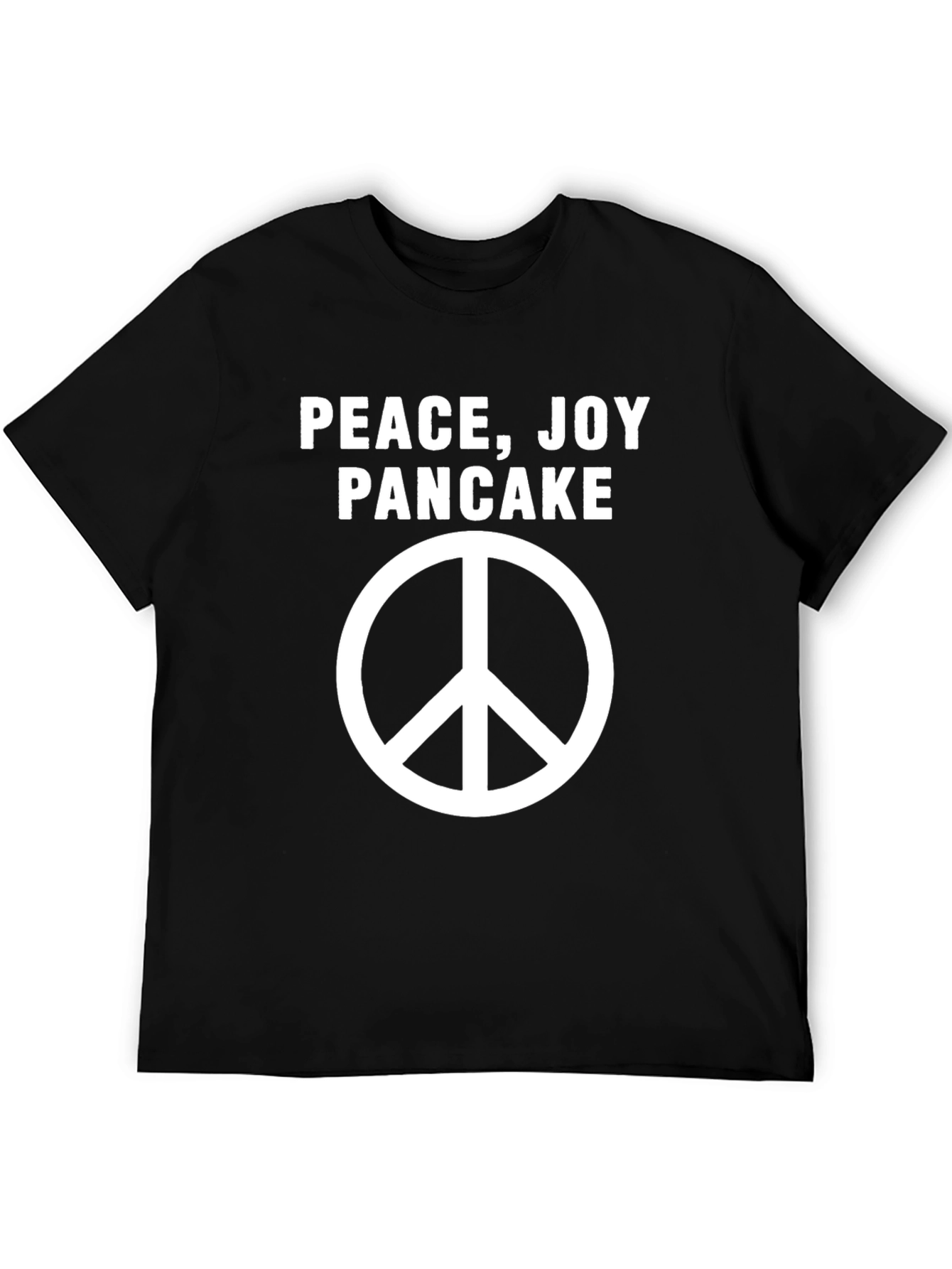 Peace Joy Pancake Graphic Tee - Soft Cotton Blend