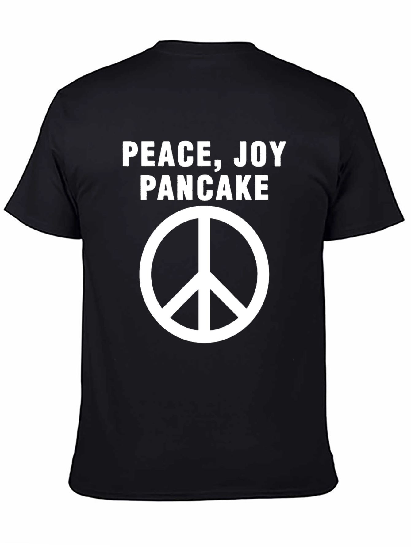 Peace Joy Pancake Graphic Tee - Soft Cotton Blend