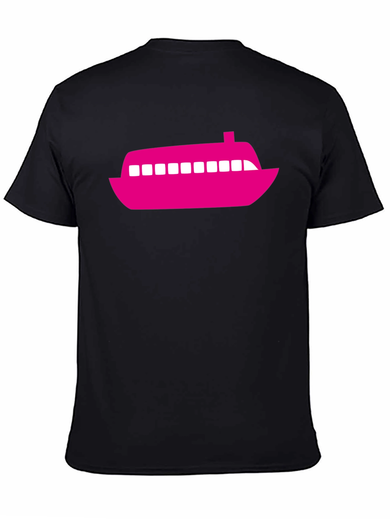 Boat Graphic Black T-Shirt