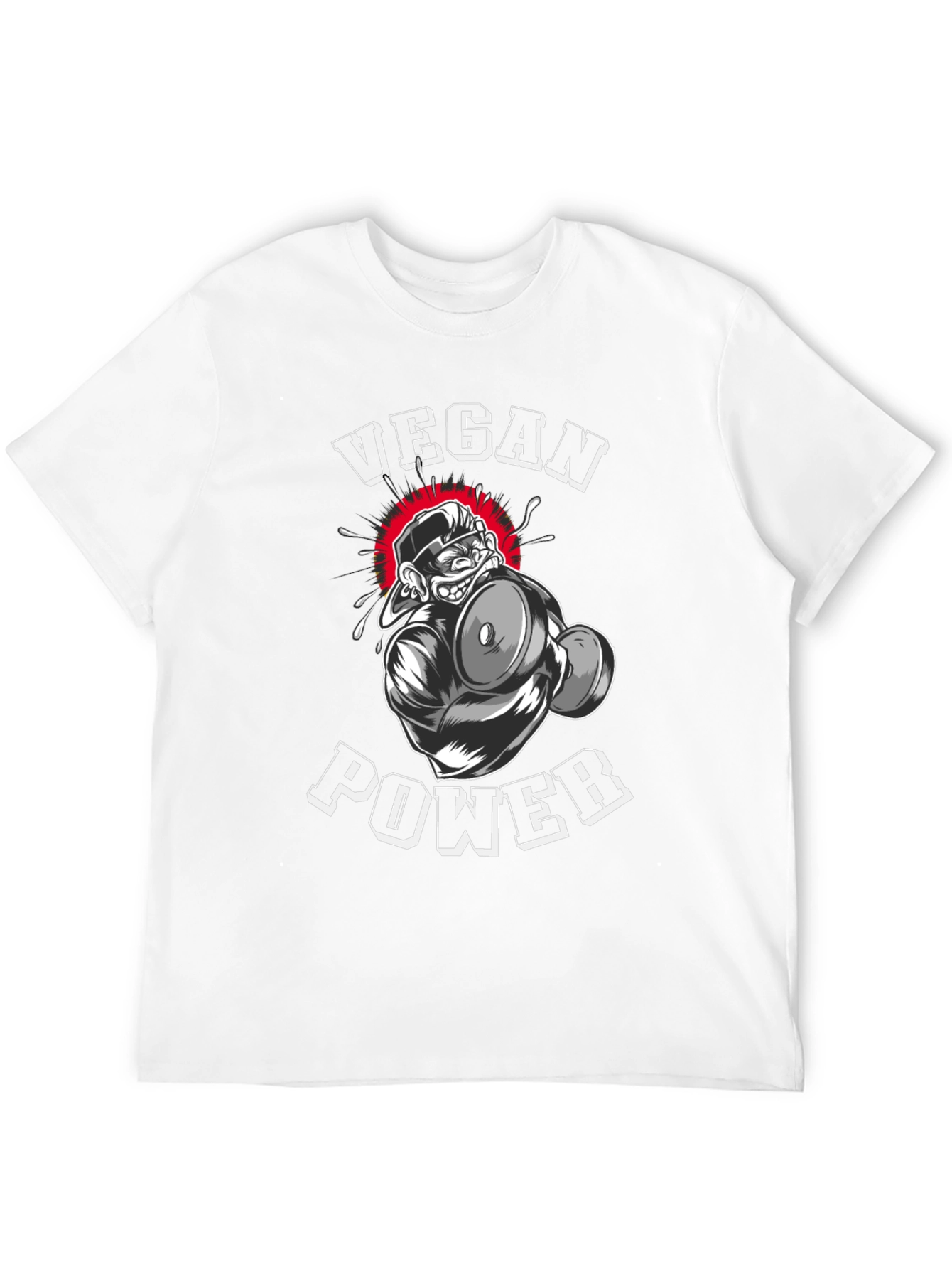 Vegan Power T-Shirt - Gorilla Gym Design