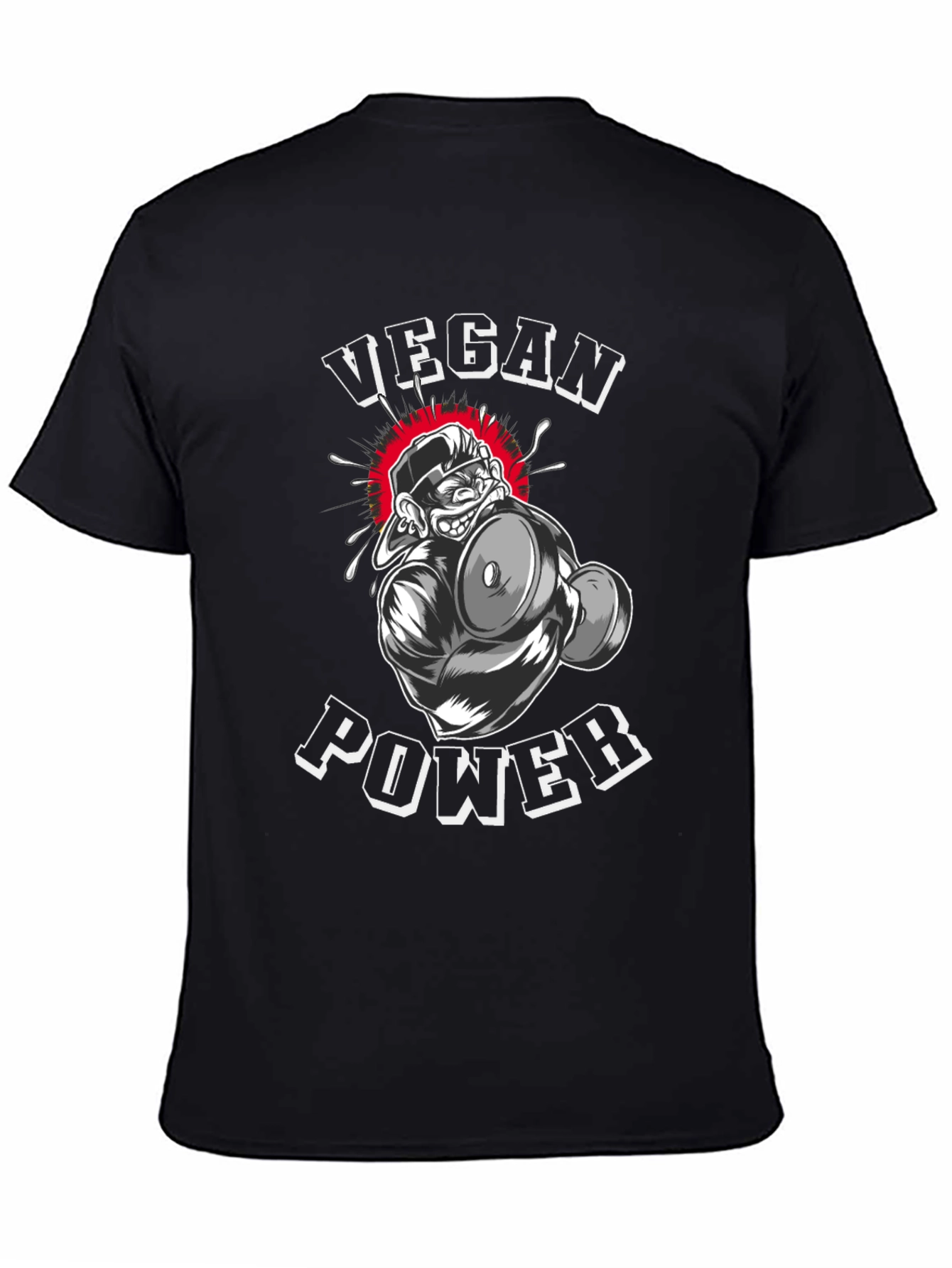 Vegan Power T-Shirt - Gorilla Gym Design