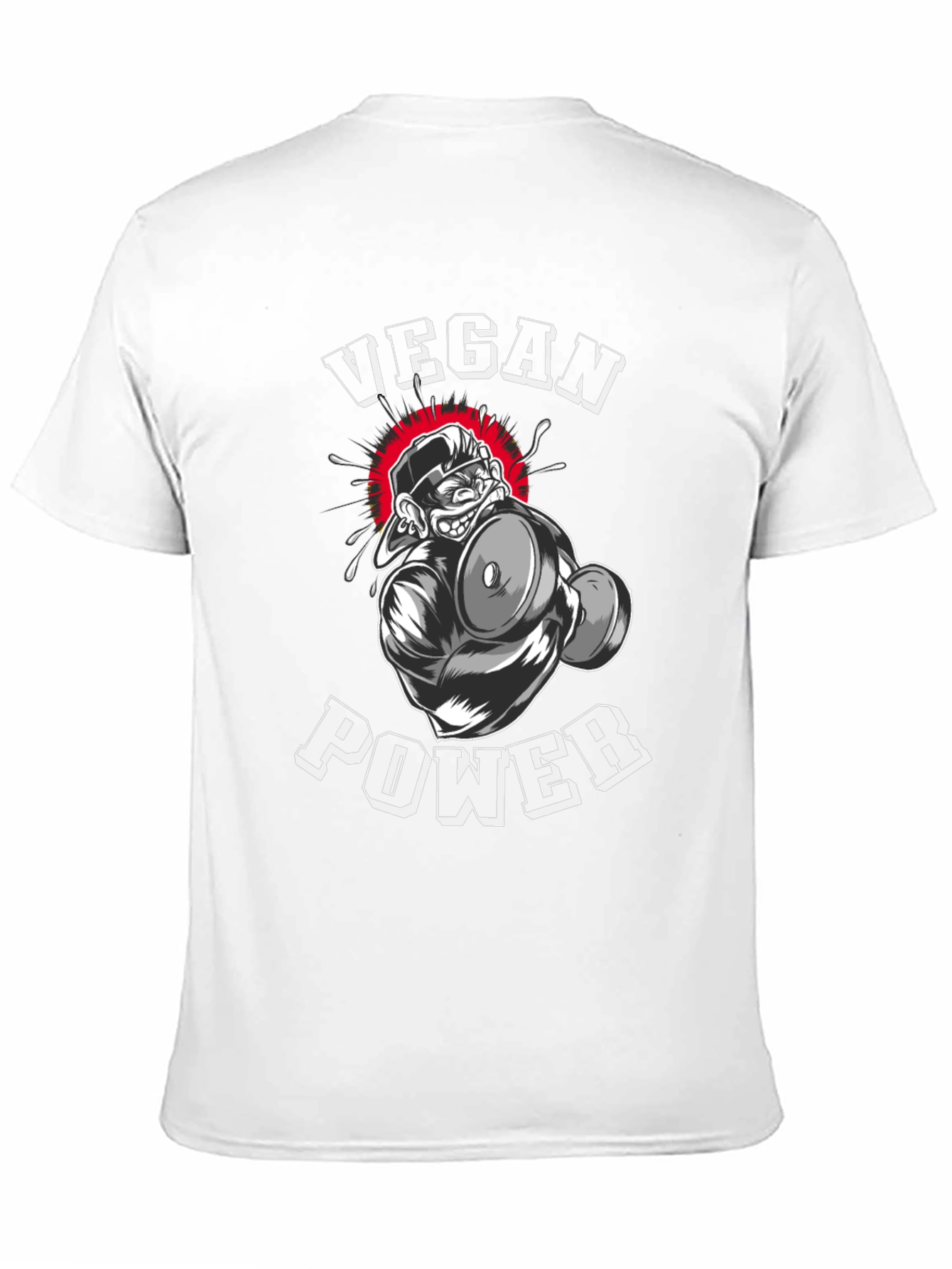 Vegan Power T-Shirt - Gorilla Gym Design