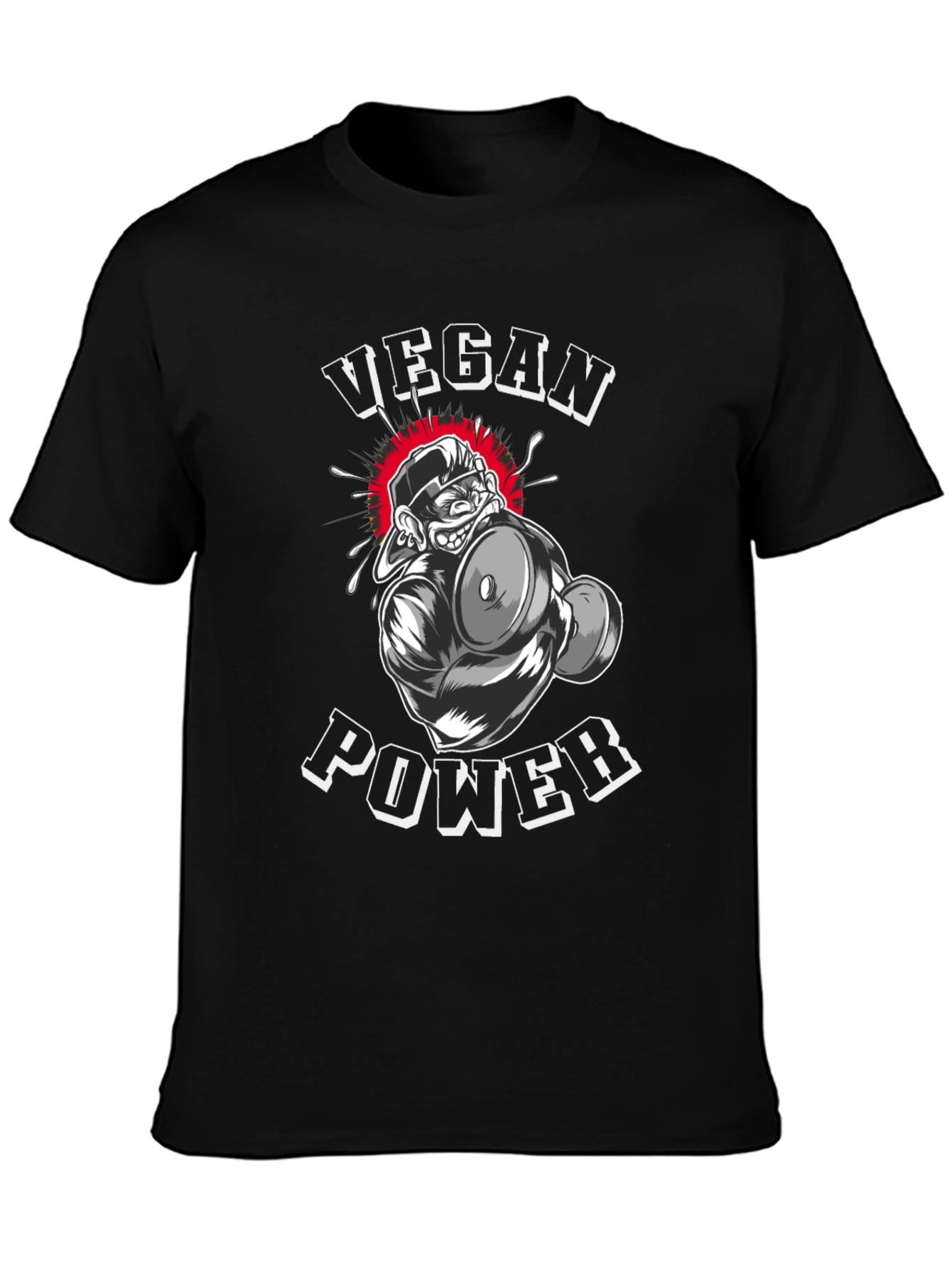Vegan Power T-Shirt - Gorilla Gym Design