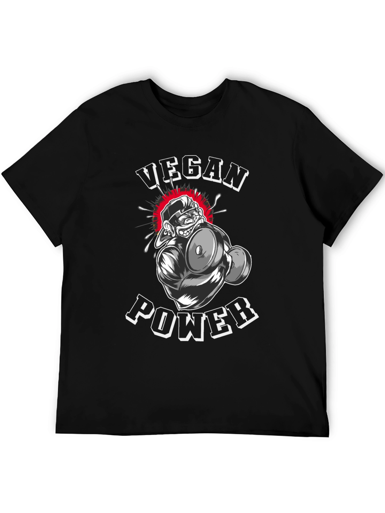 Vegan Power T-Shirt - Gorilla Gym Design