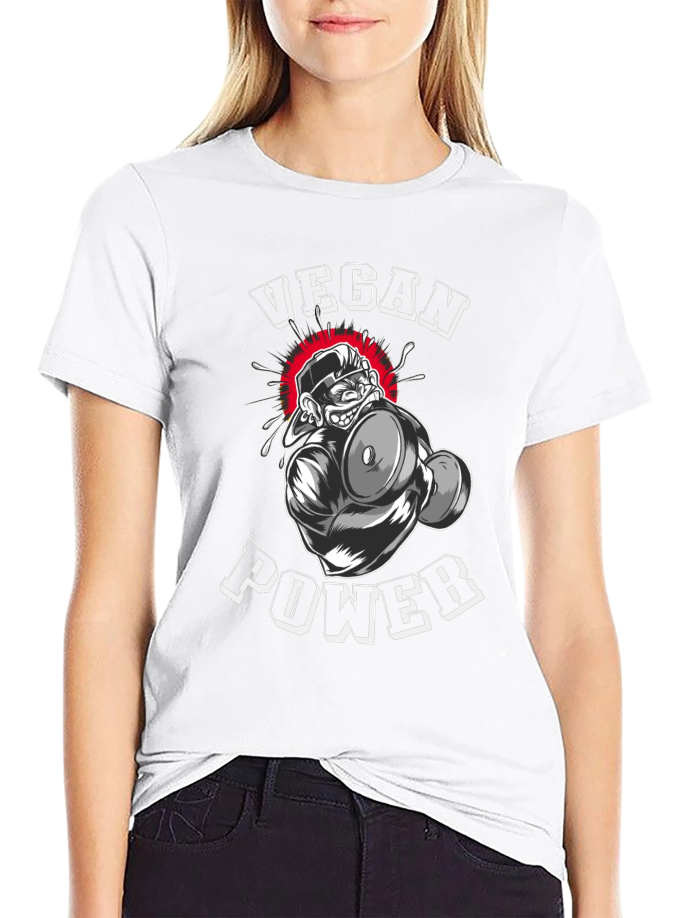 Vegan Power T-Shirt - Gorilla Gym Design