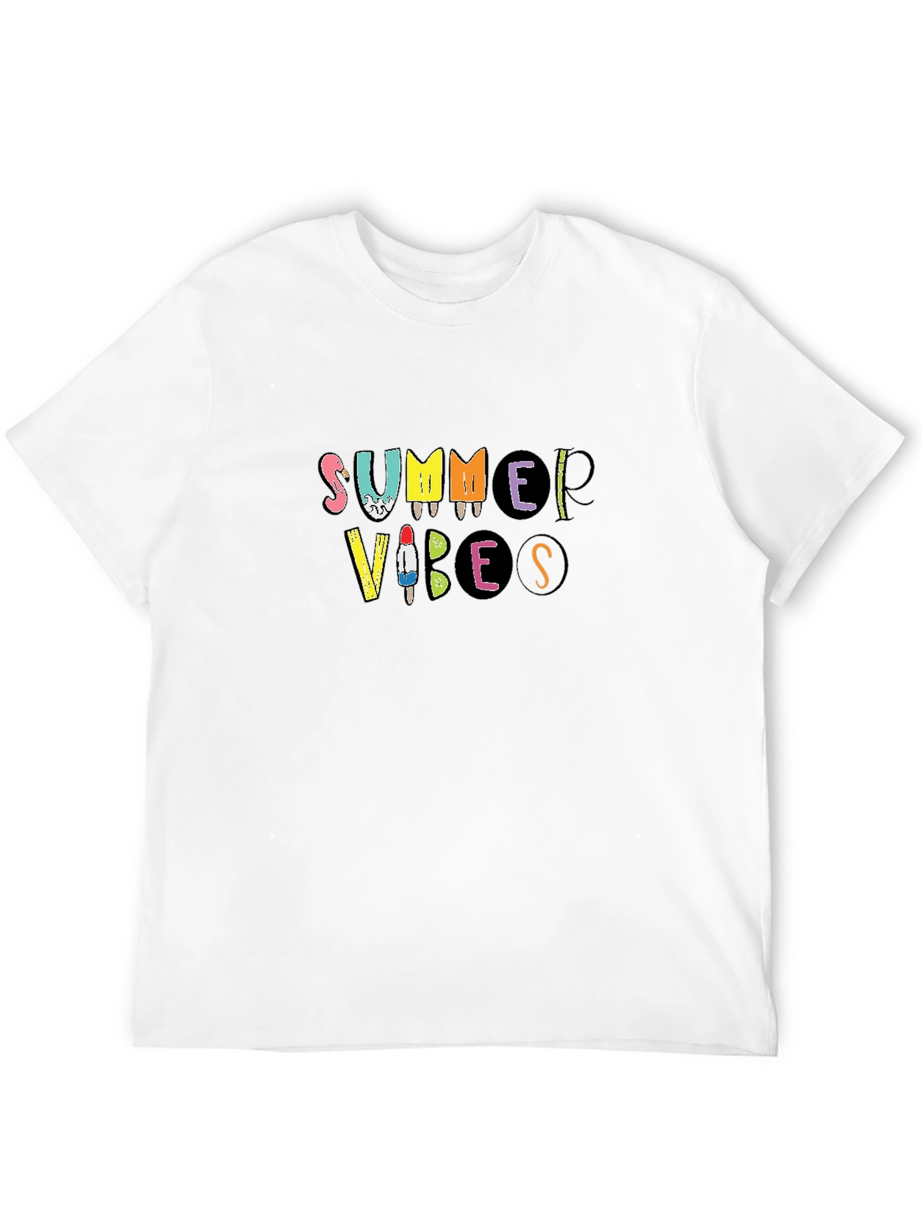 Summer Vibes Graphic Tee - Black