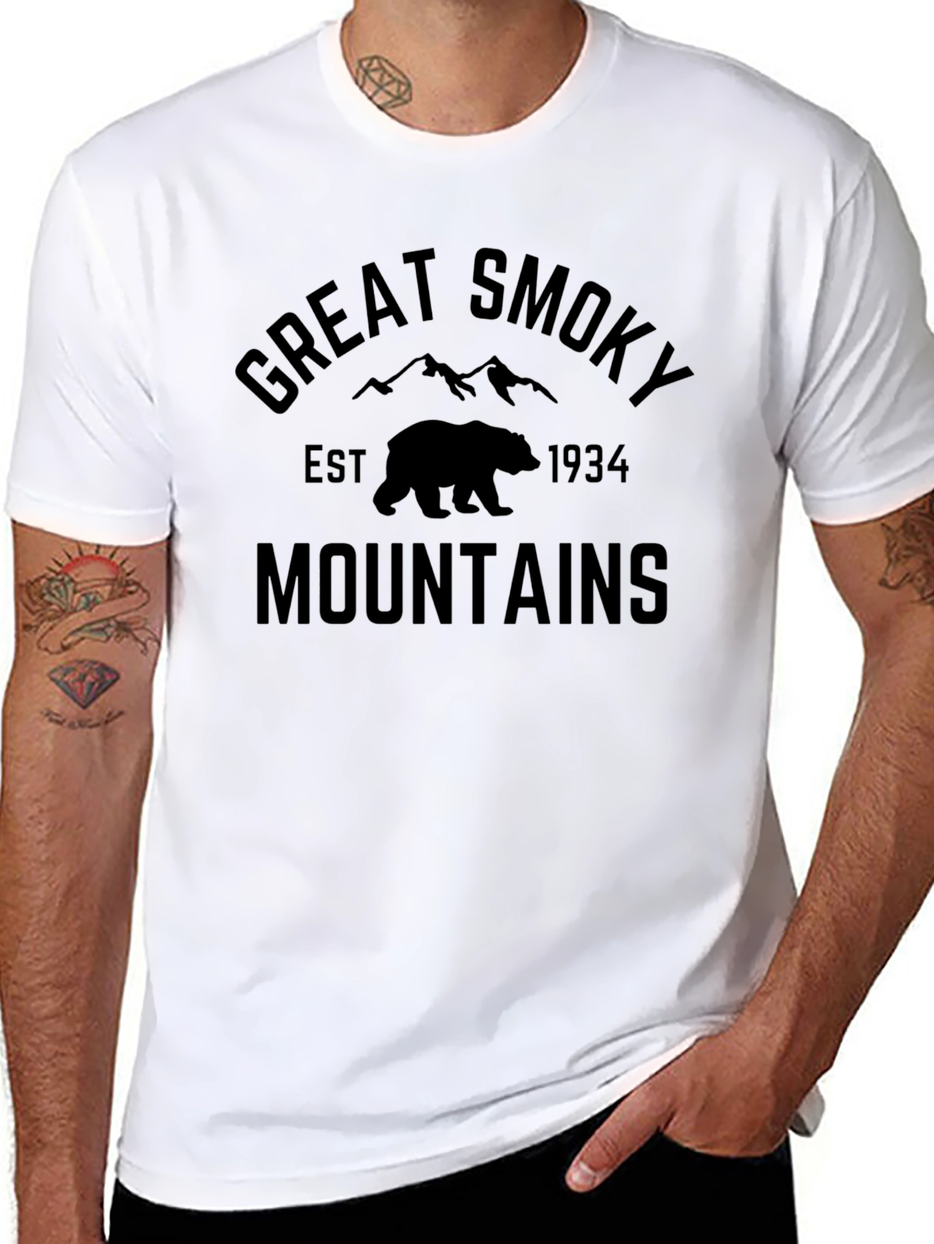 Great Smoky Mountains Black T-Shirt