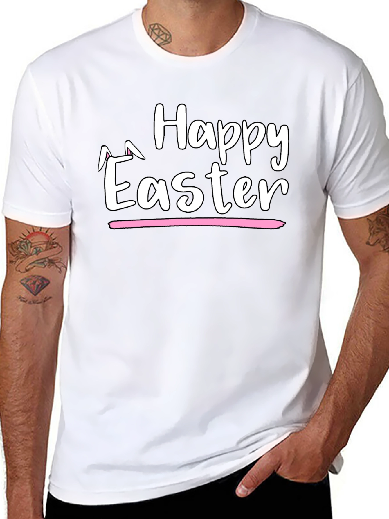 Happy Easter T-Shirt - Bunny Ear Design