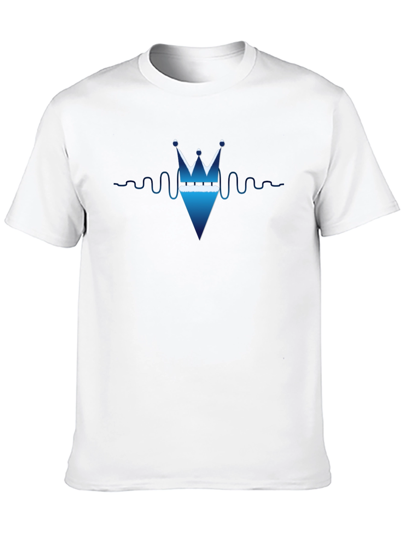 Crown Diamond Graphic T-Shirt - Stylish Black Tee