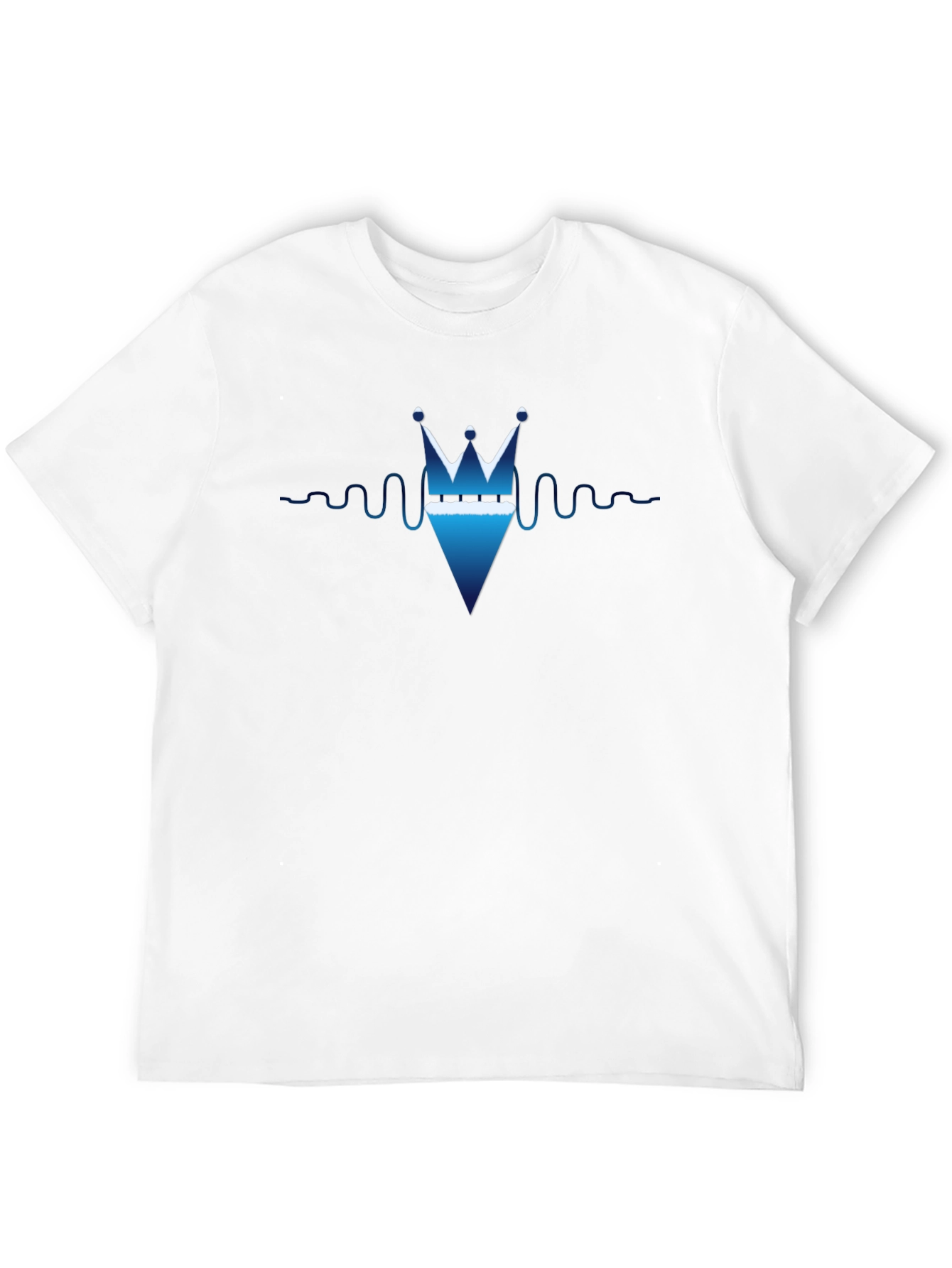 Crown Diamond Graphic T-Shirt - Stylish Black Tee