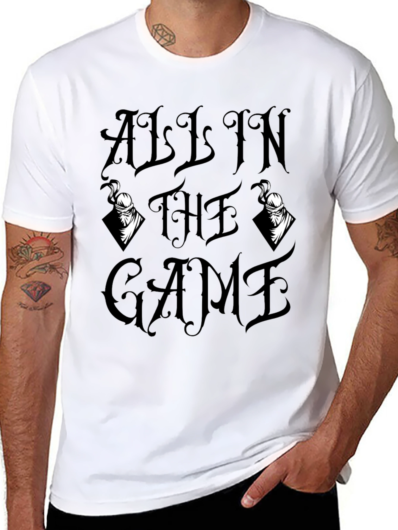 All In The Game Graphic Tee - Black