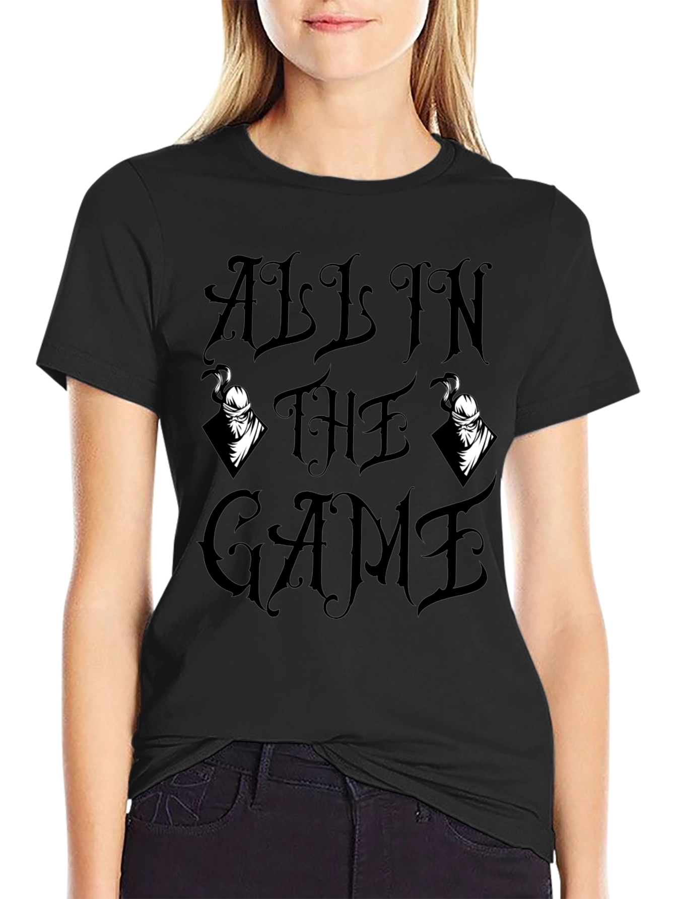 All In The Game Graphic Tee - Black