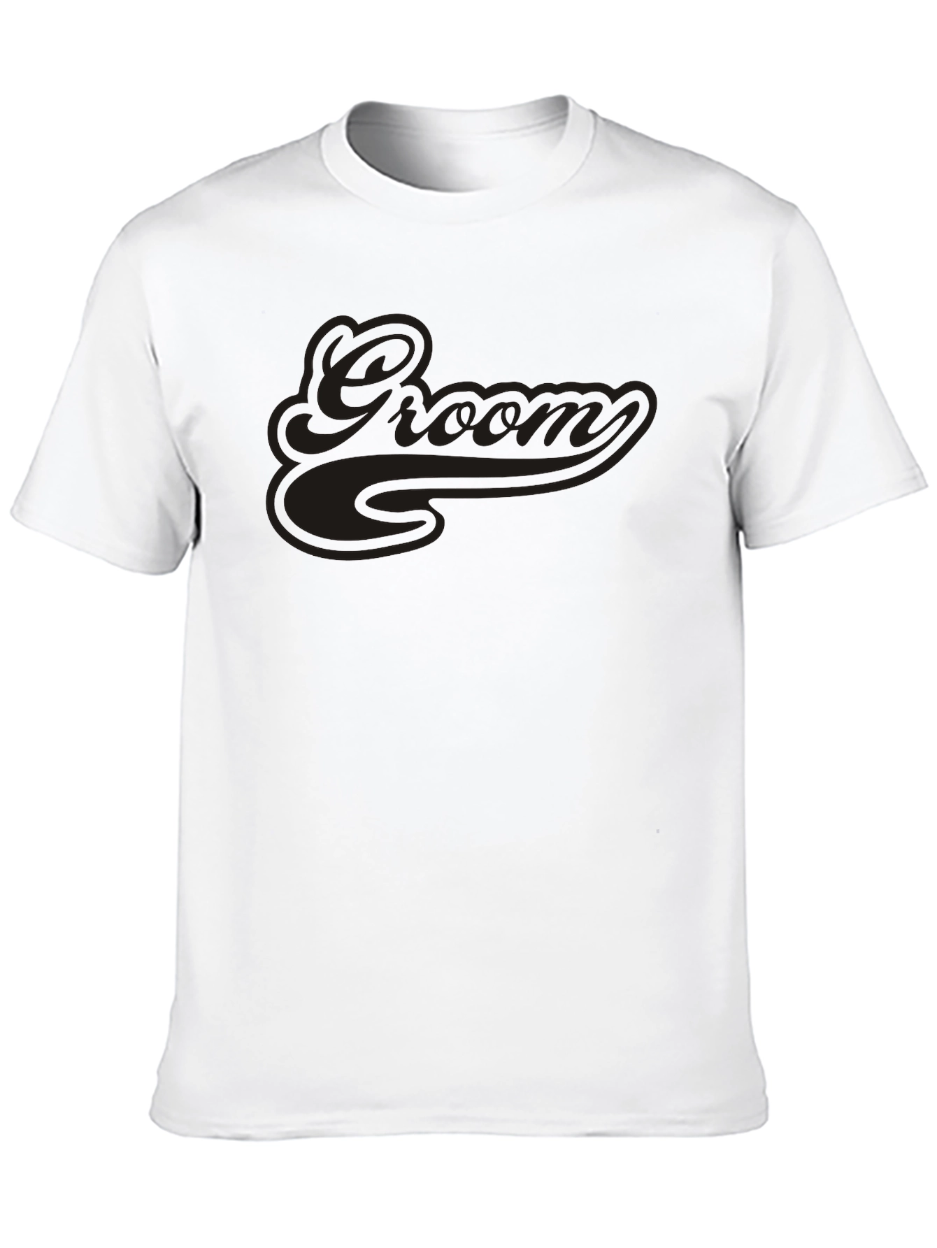 Groom Crew Neck Short Sleeve T-Shirt