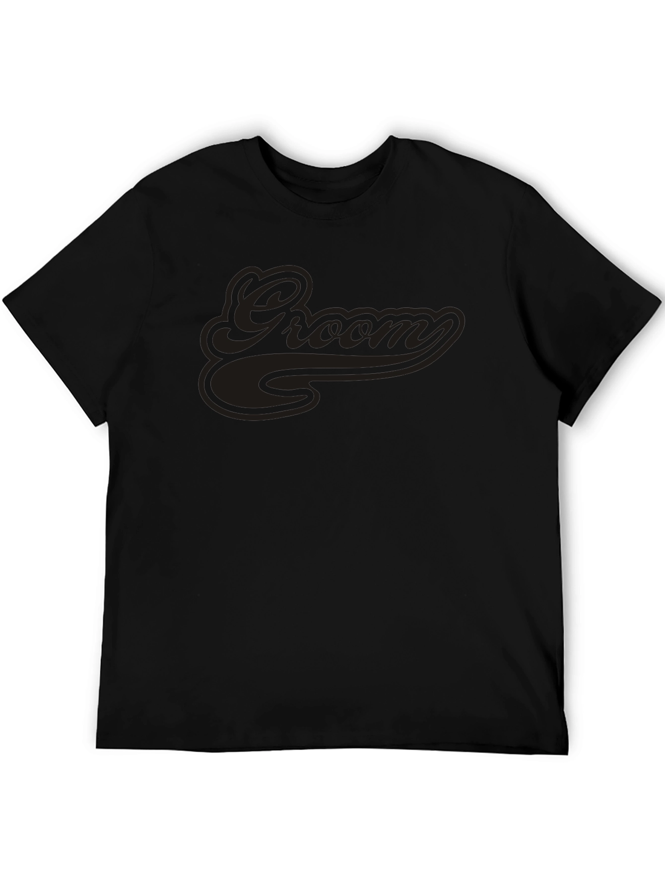 Groom Crew Neck Short Sleeve T-Shirt