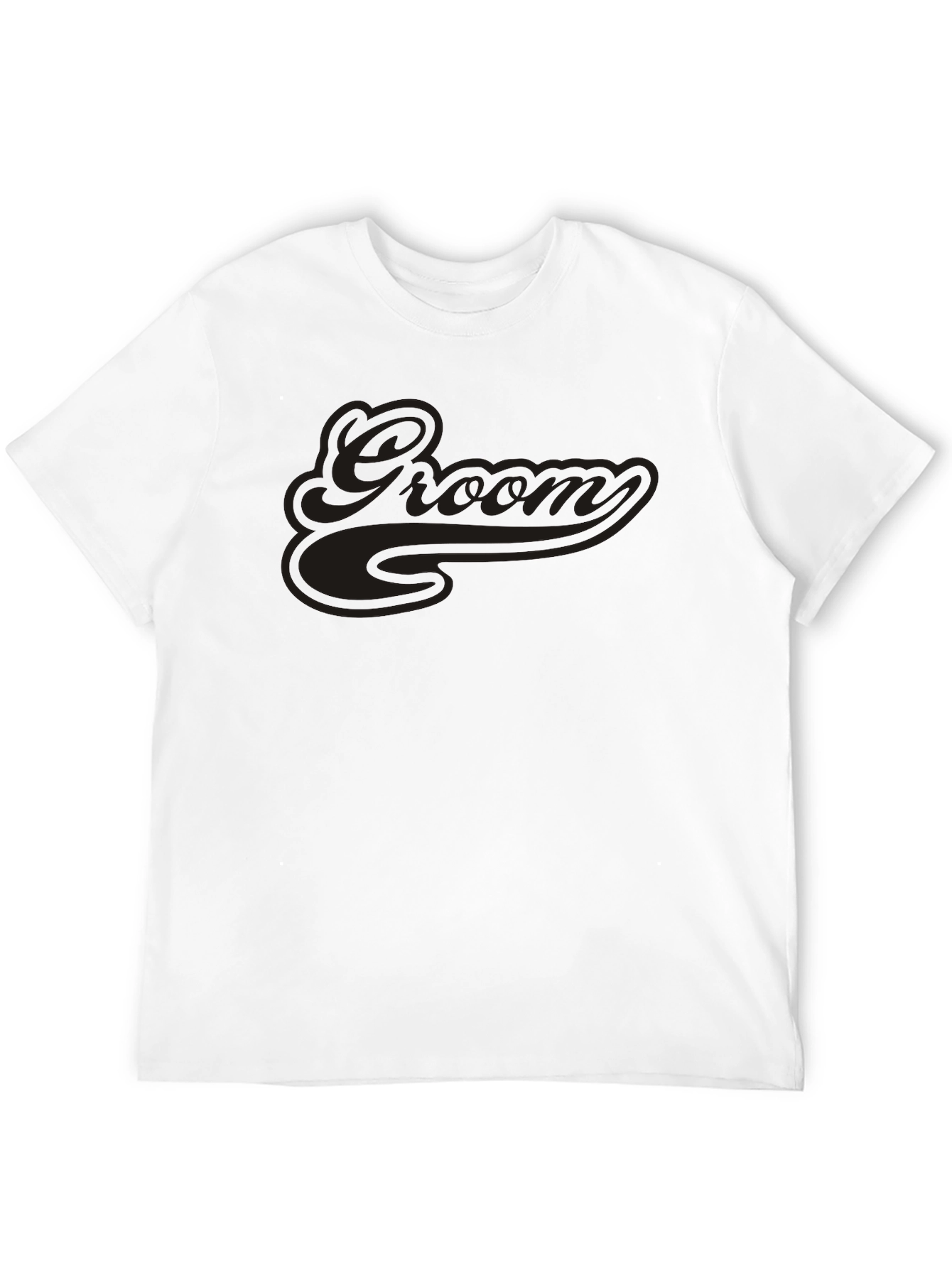 Groom Crew Neck Short Sleeve T-Shirt