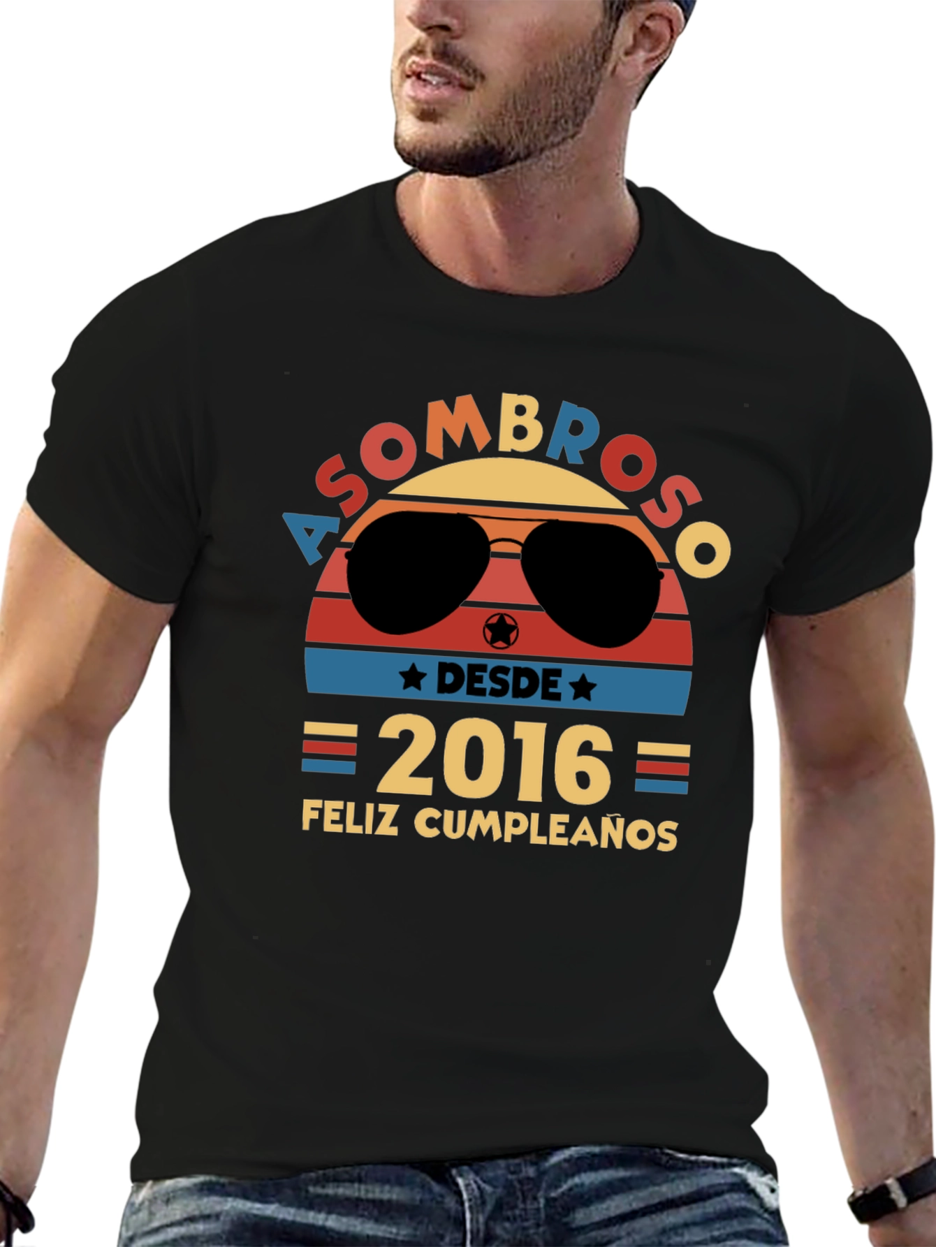 Asombroso Desde 2016 Feliz Cumpleanos T-Shirt