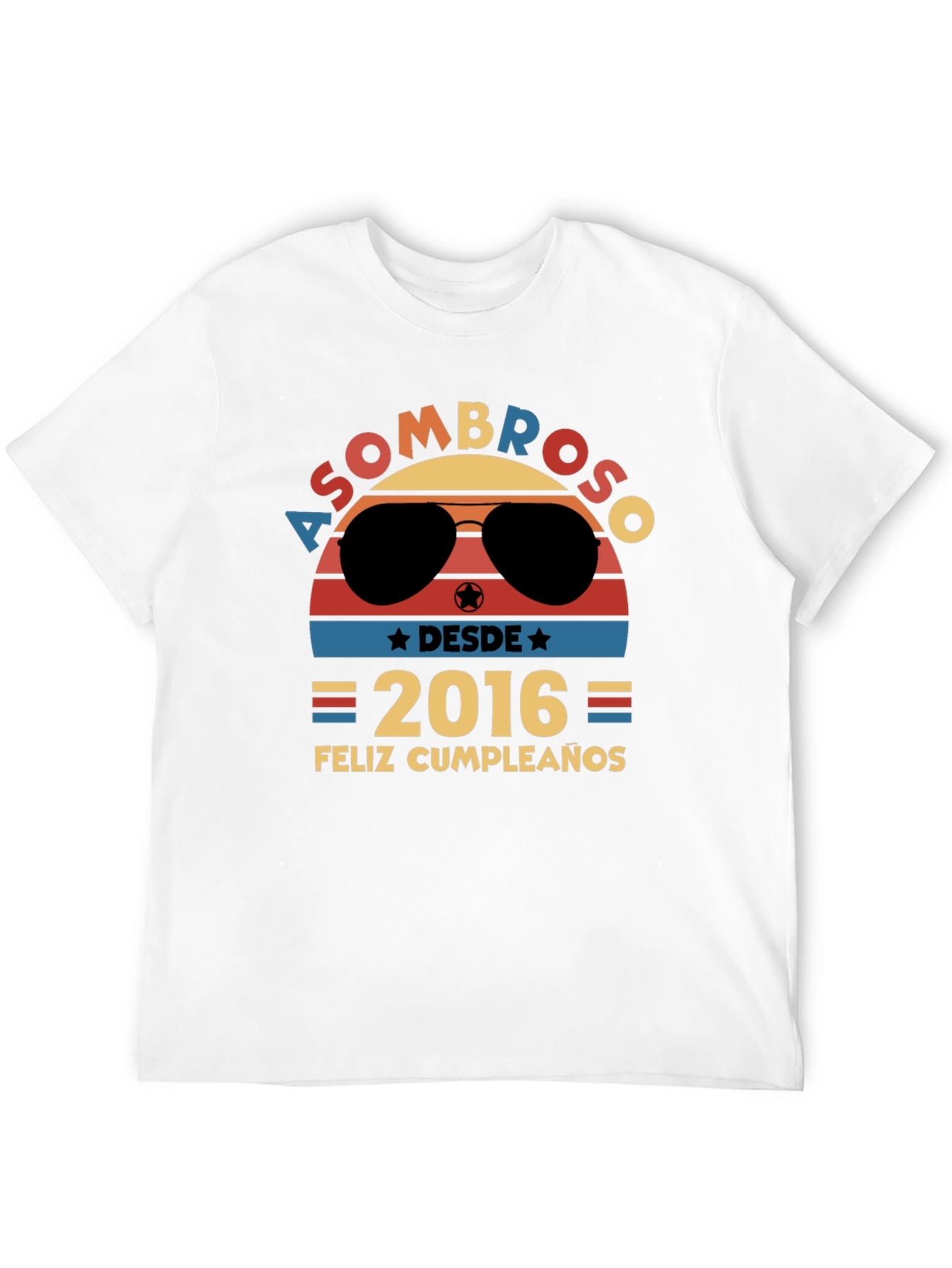 Asombroso Desde 2016 Feliz Cumpleanos T-Shirt