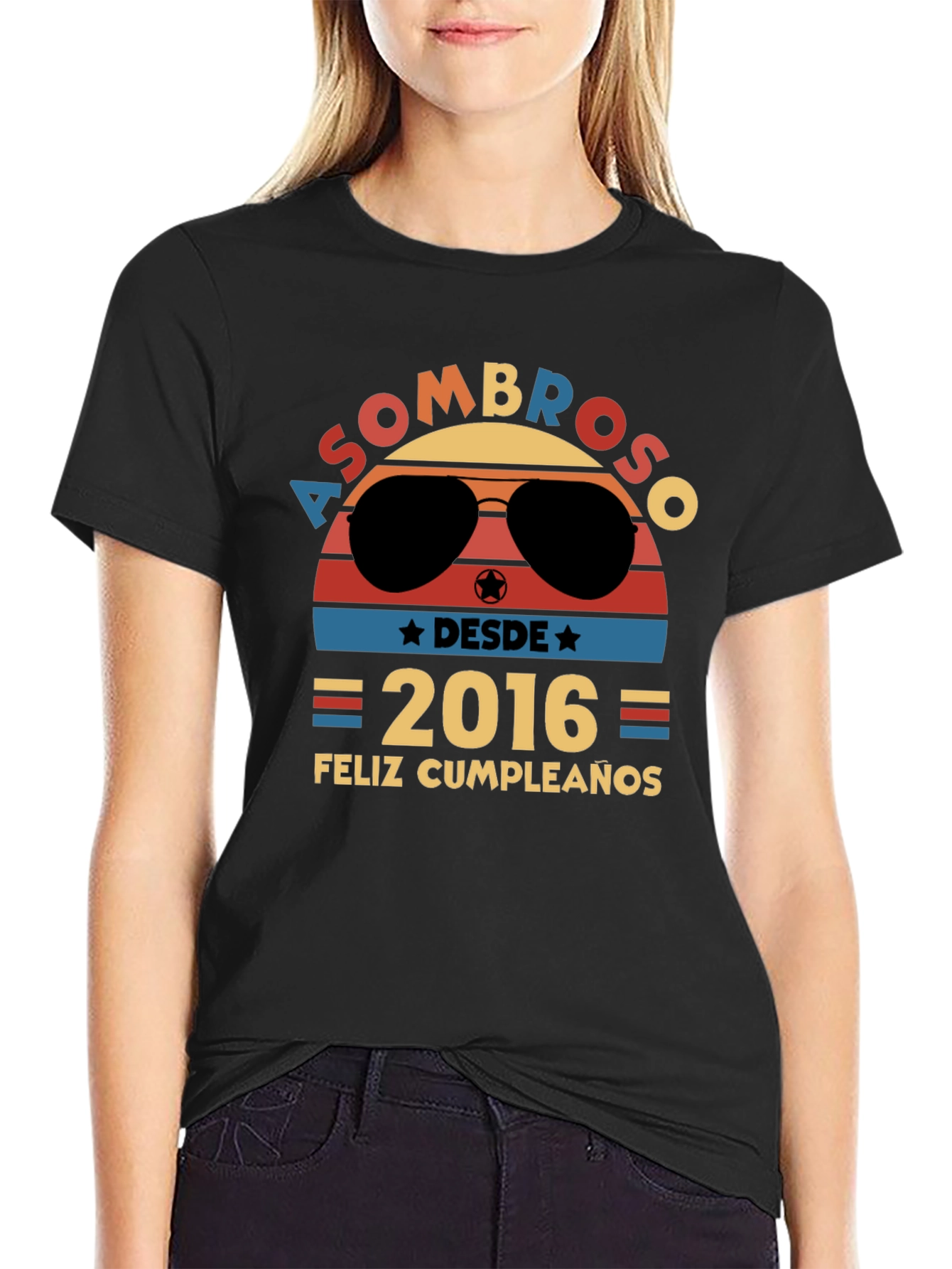 Asombroso Desde 2016 Feliz Cumpleanos T-Shirt