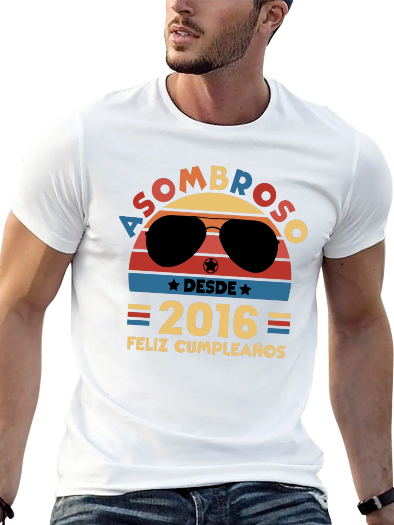 Asombroso Desde 2016 Feliz Cumpleanos T-Shirt