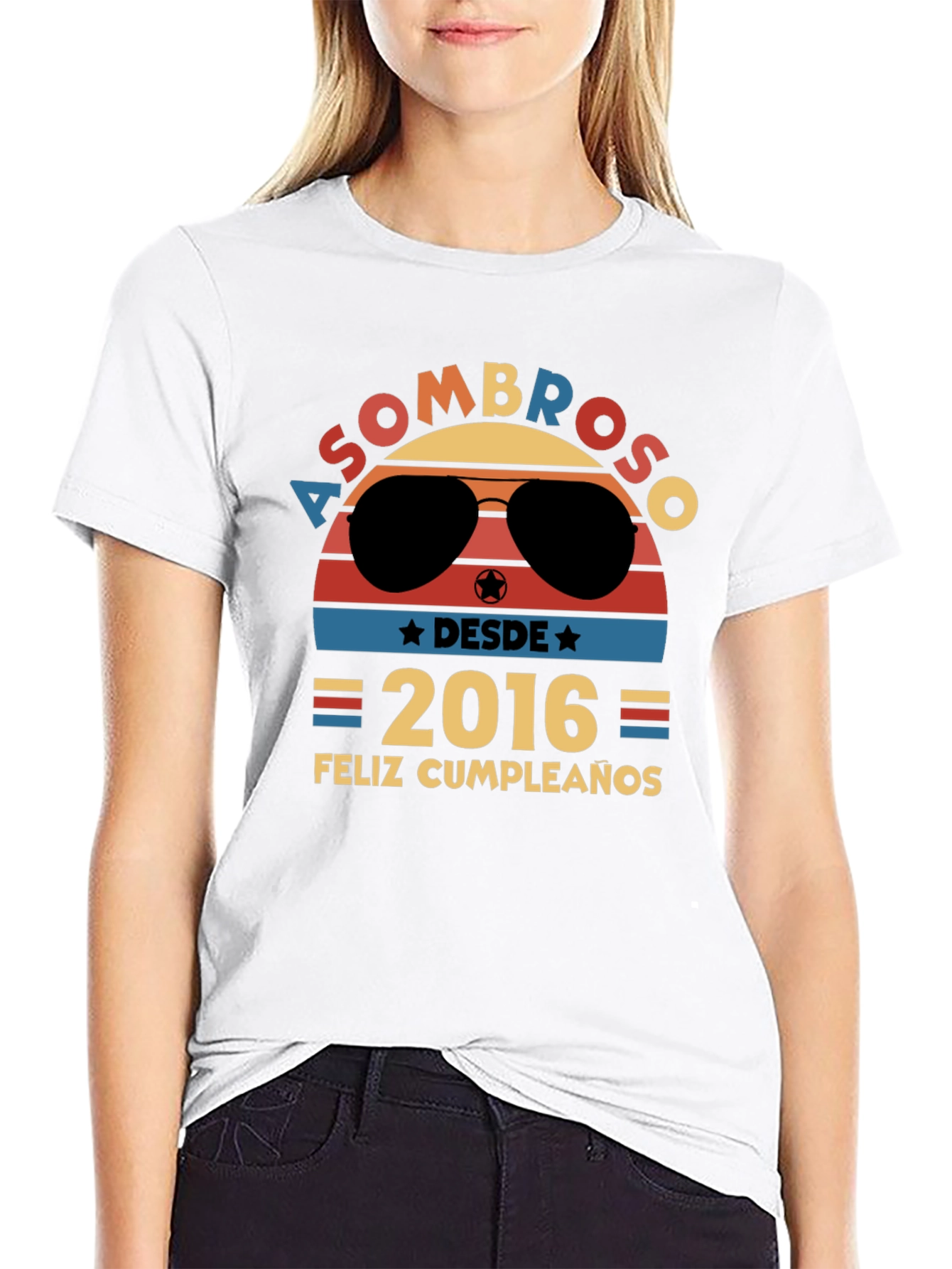 Asombroso Desde 2016 Feliz Cumpleanos T-Shirt