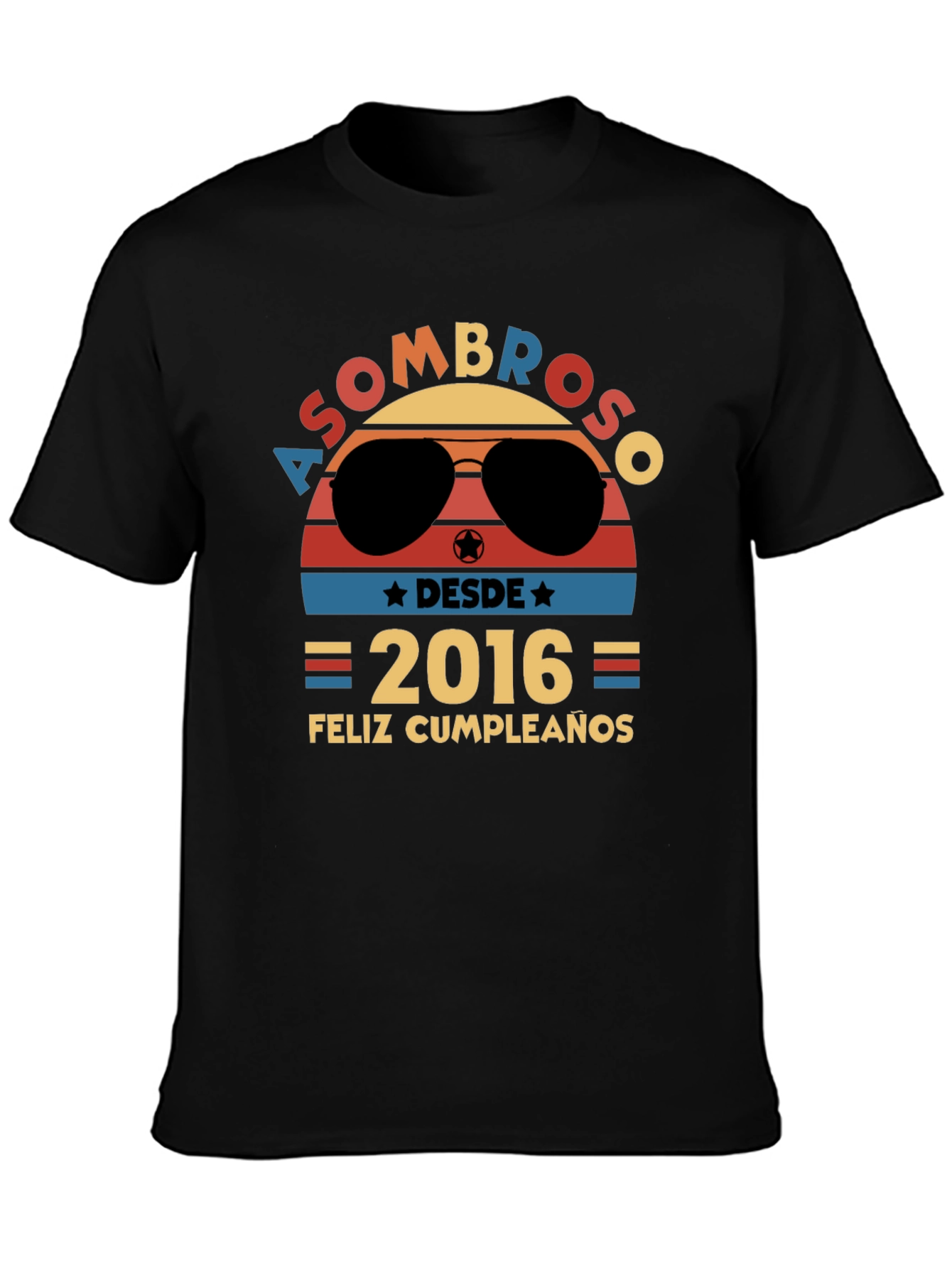 Asombroso Desde 2016 Feliz Cumpleanos T-Shirt