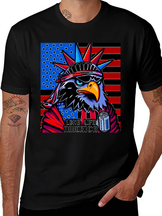 Patriotic Eagle T-Shirt: Long Live America!