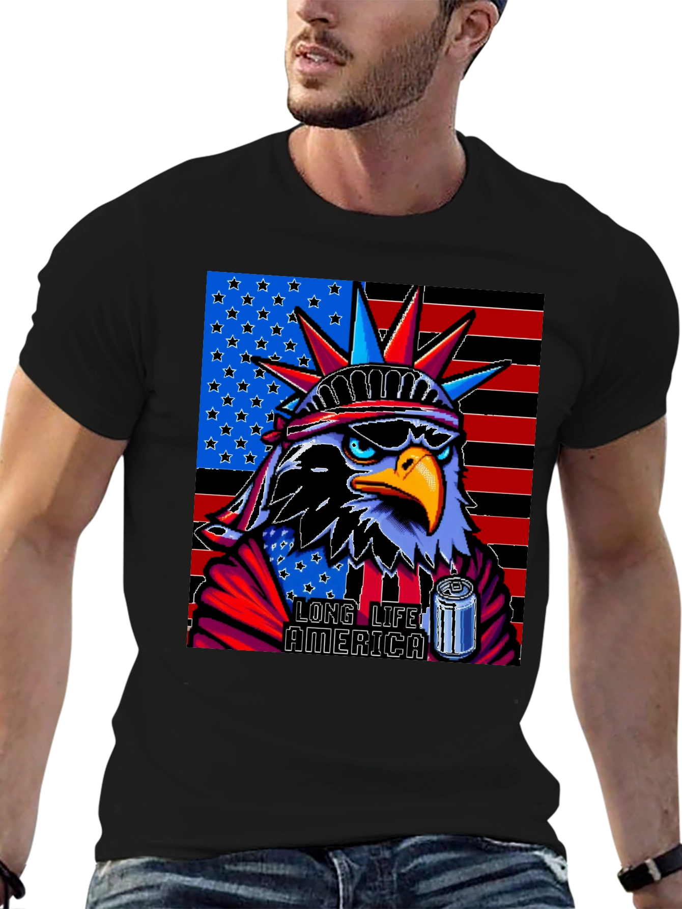 Patriotic Eagle T-Shirt: Long Live America!
