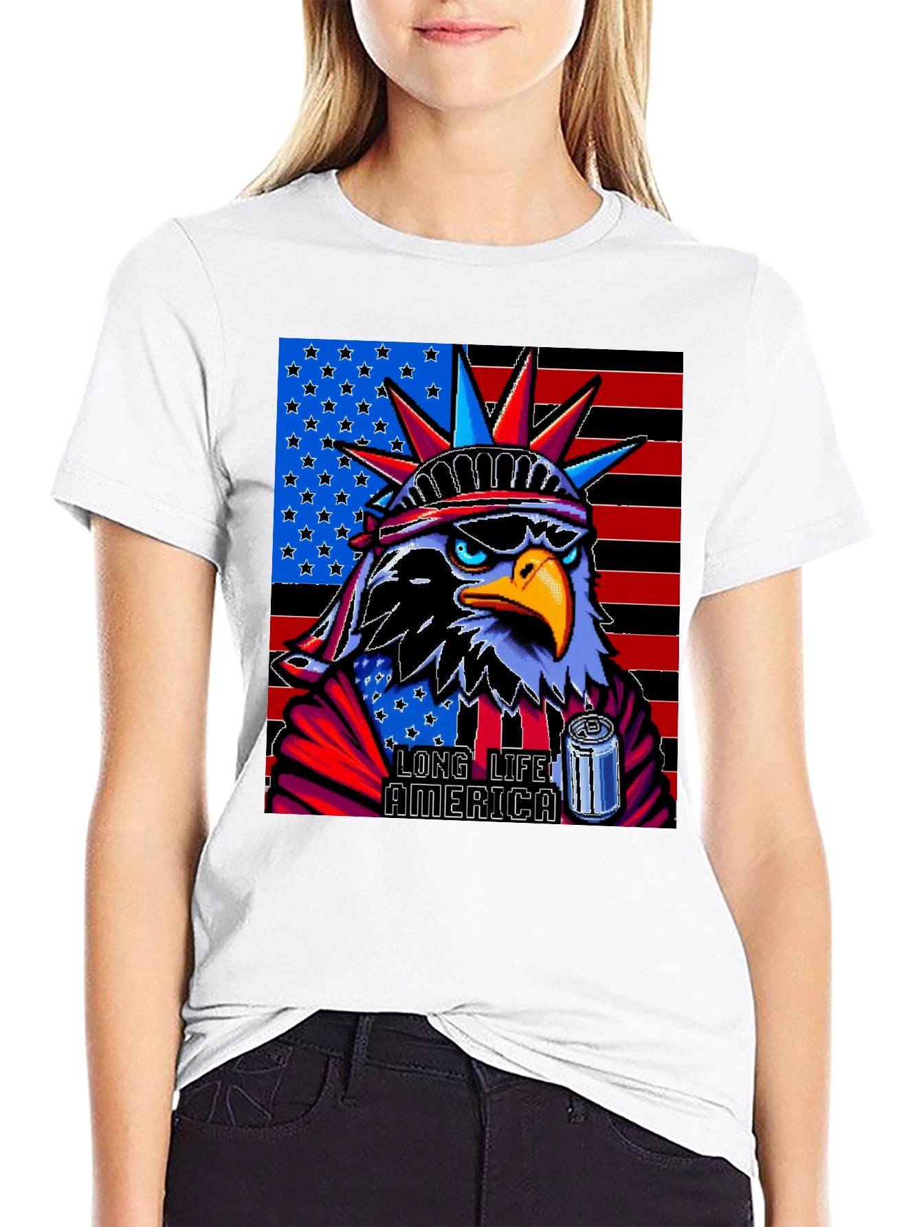 Patriotic Eagle T-Shirt: Long Live America!
