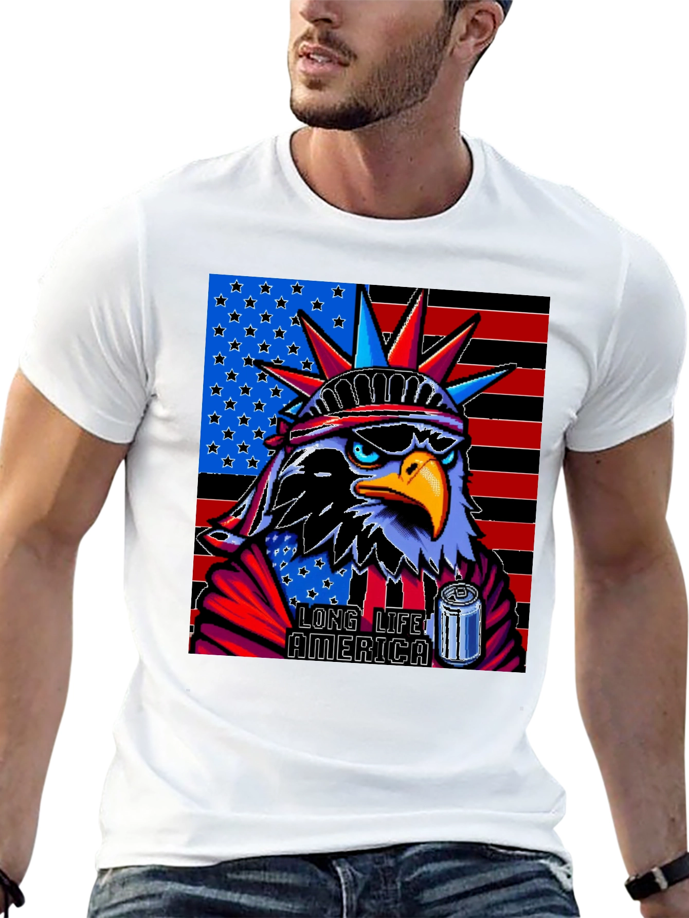 Patriotic Eagle T-Shirt: Long Live America!