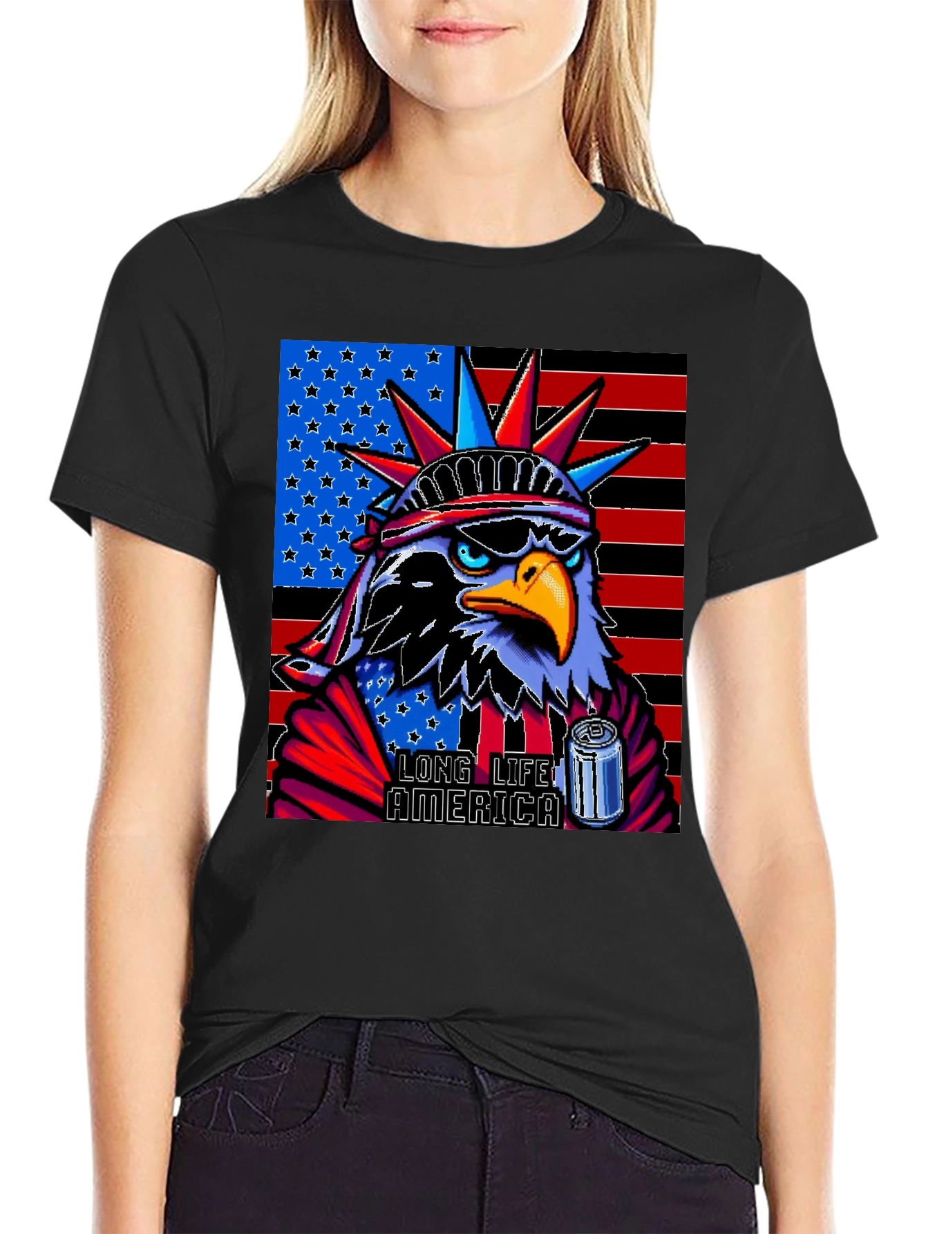Patriotic Eagle T-Shirt: Long Live America!