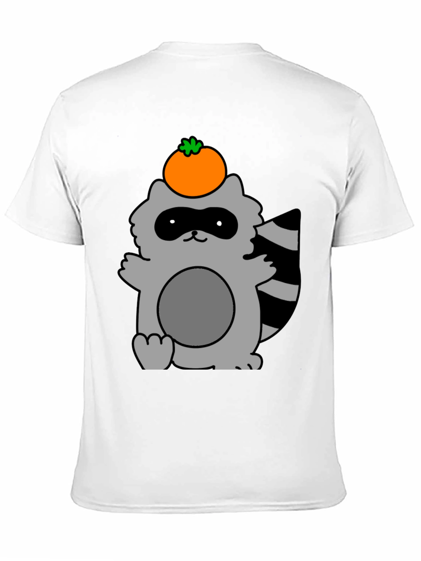 Cute Raccoon with Orange Fruit T-Shirt