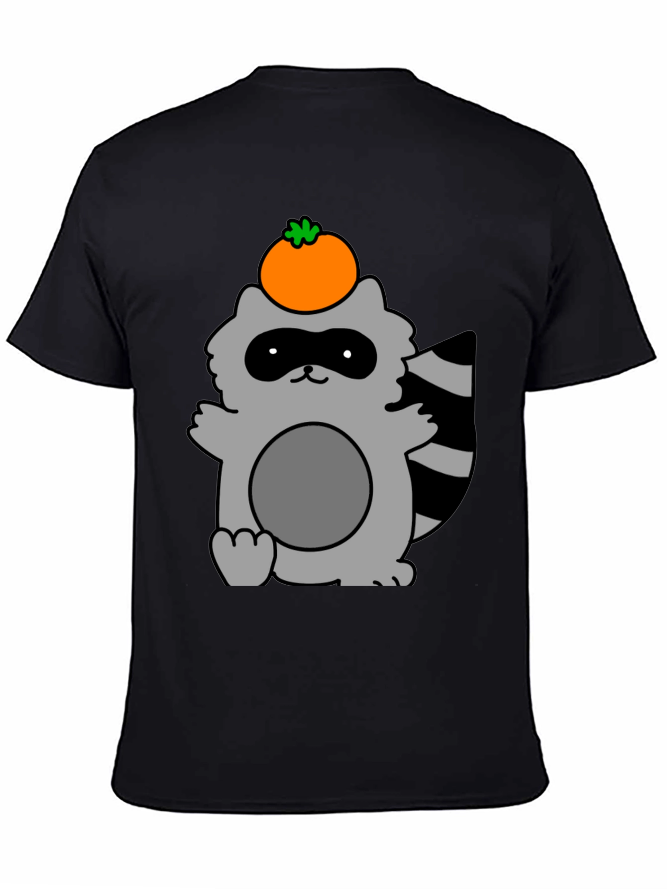 Cute Raccoon with Orange Fruit T-Shirt