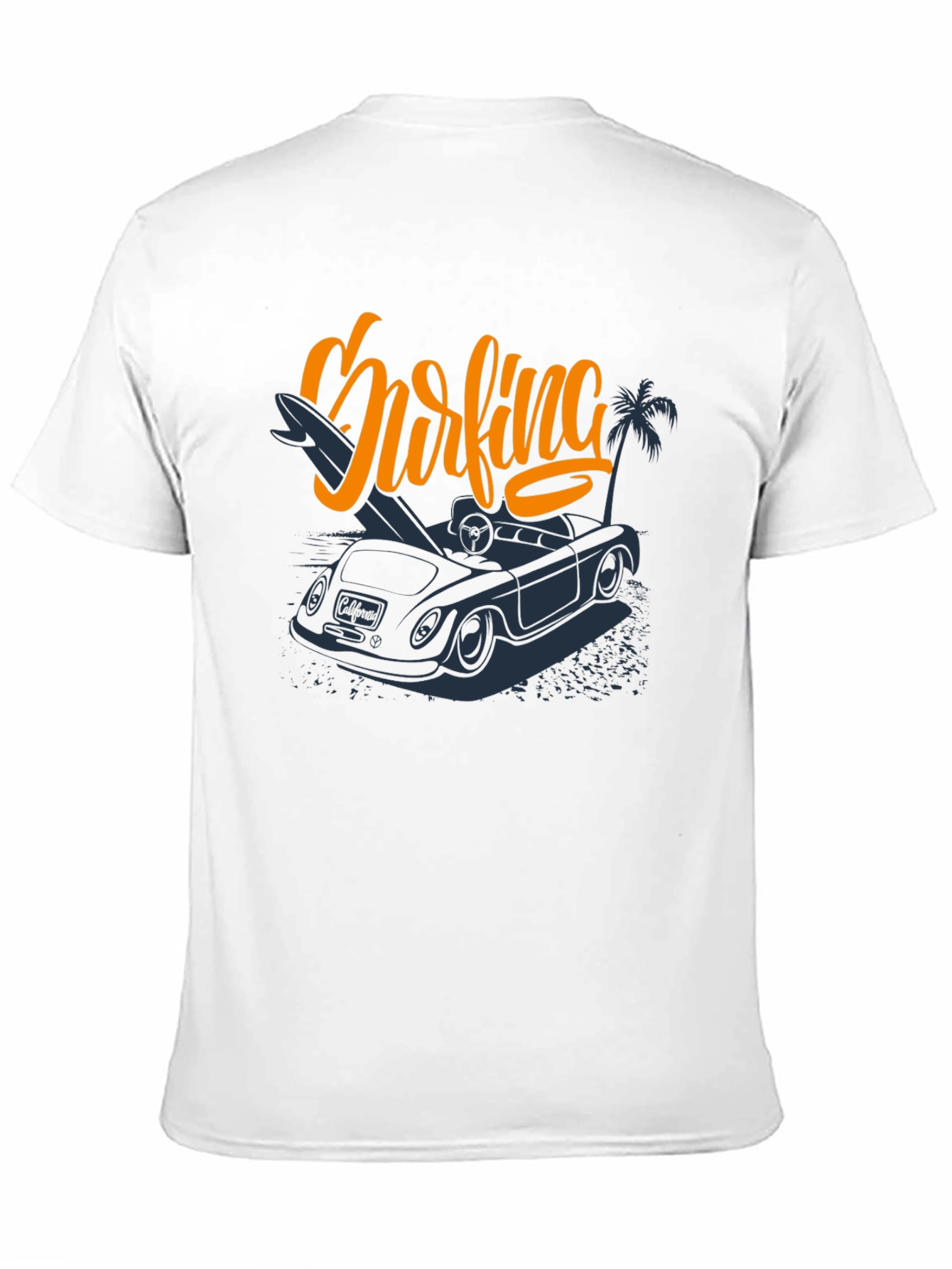 Surfing Car Graphic Tee -  Vacation Ready