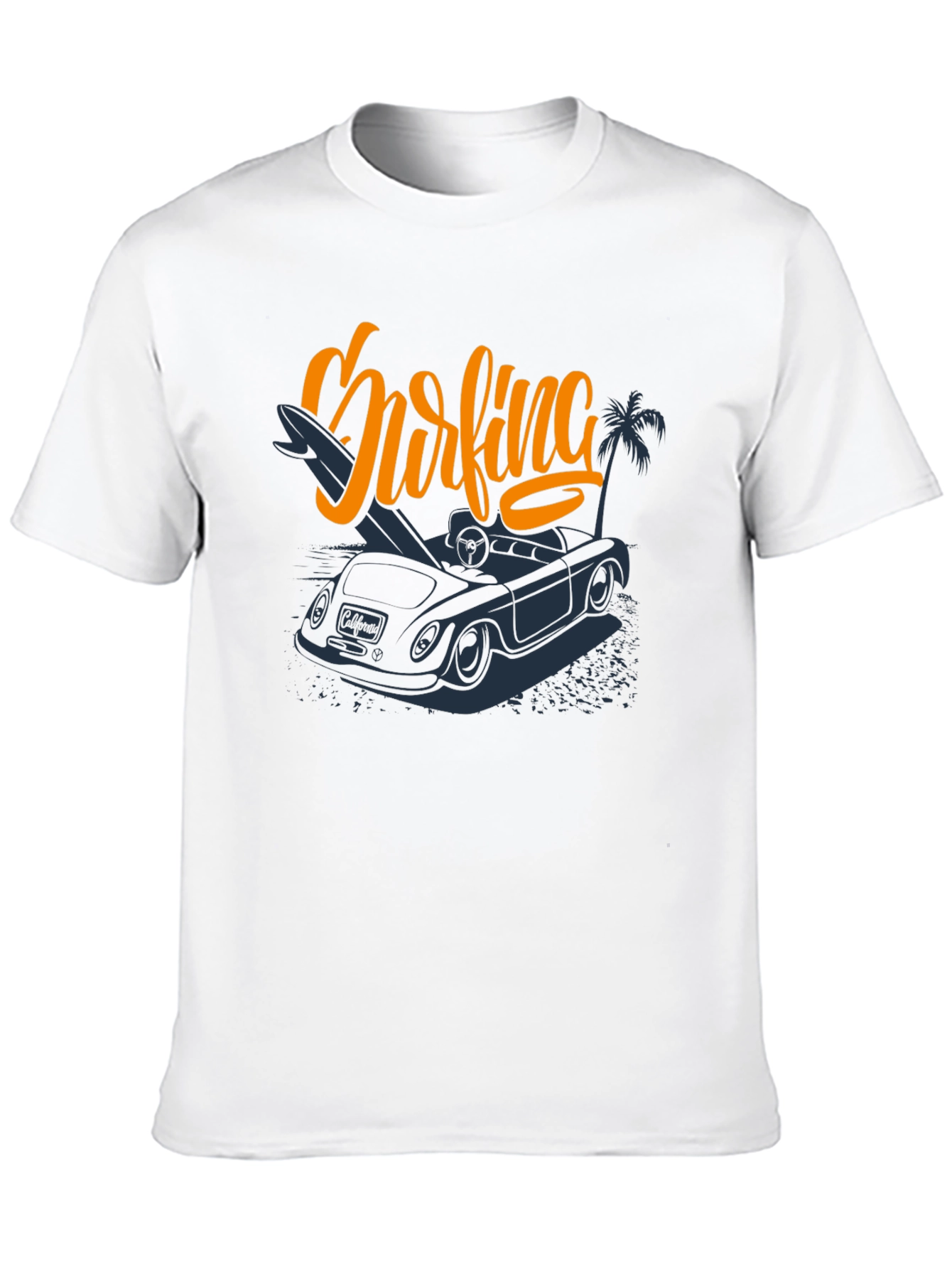 Surfing Car Graphic Tee -  Vacation Ready