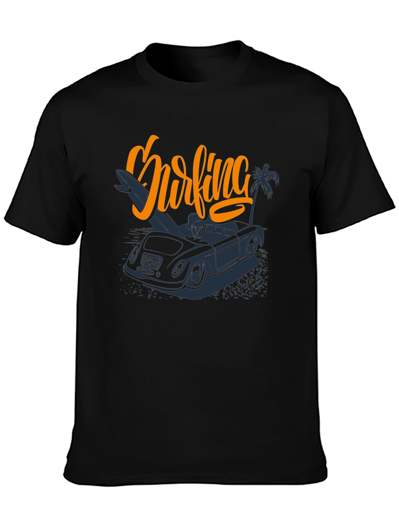 Surfing Car Graphic Tee -  Vacation Ready