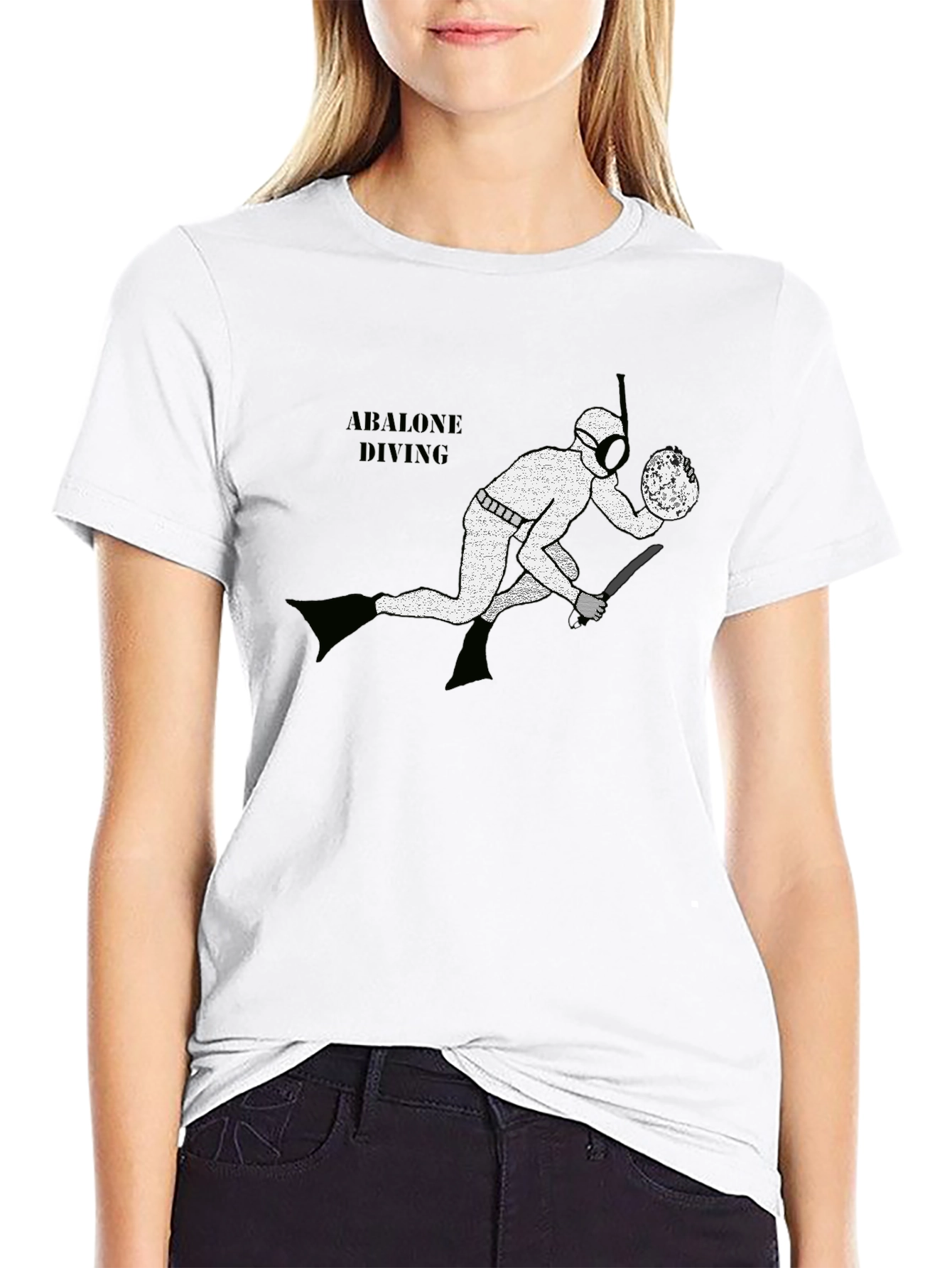 Abalone Diving Graphic T-Shirt
