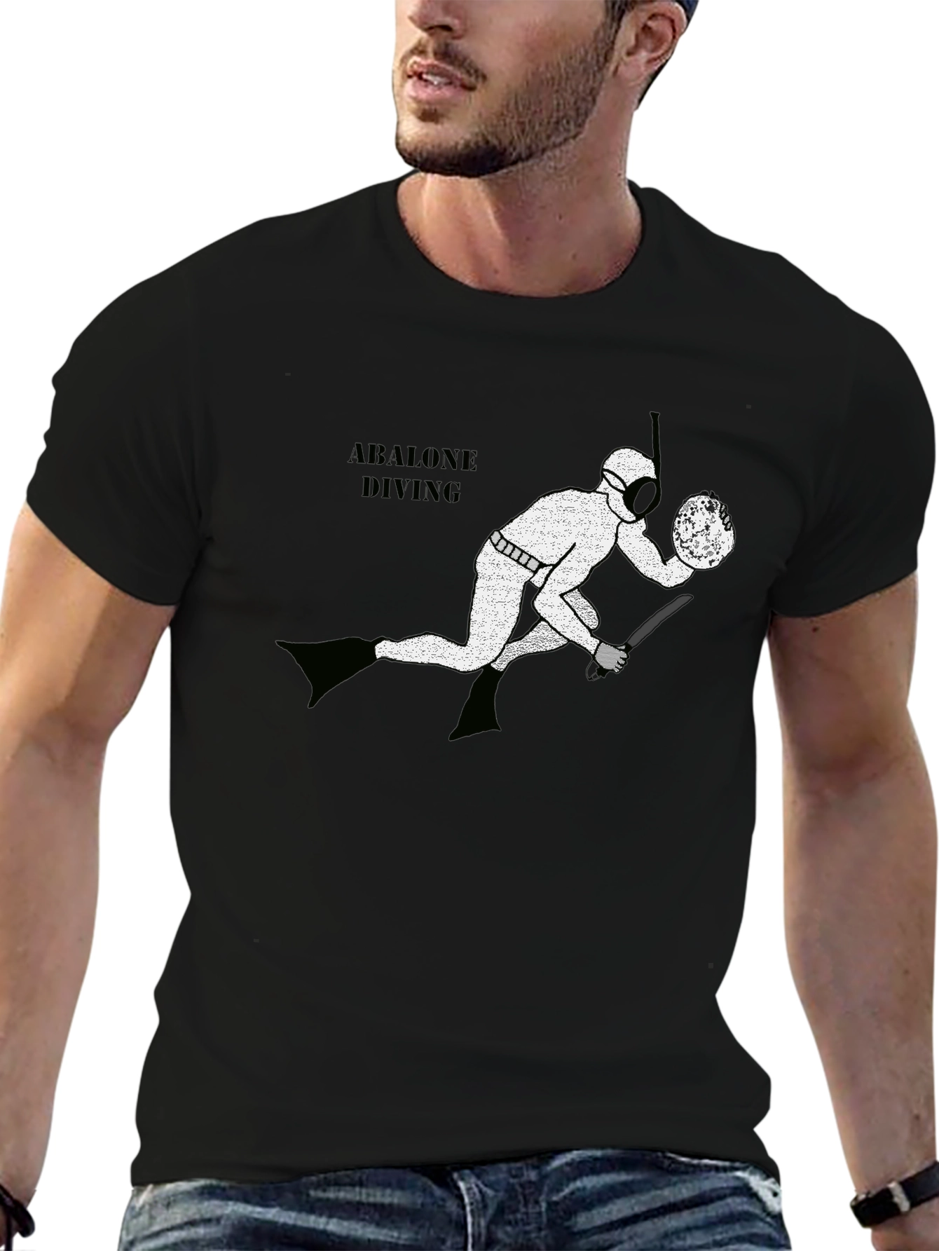 Abalone Diving Graphic T-Shirt