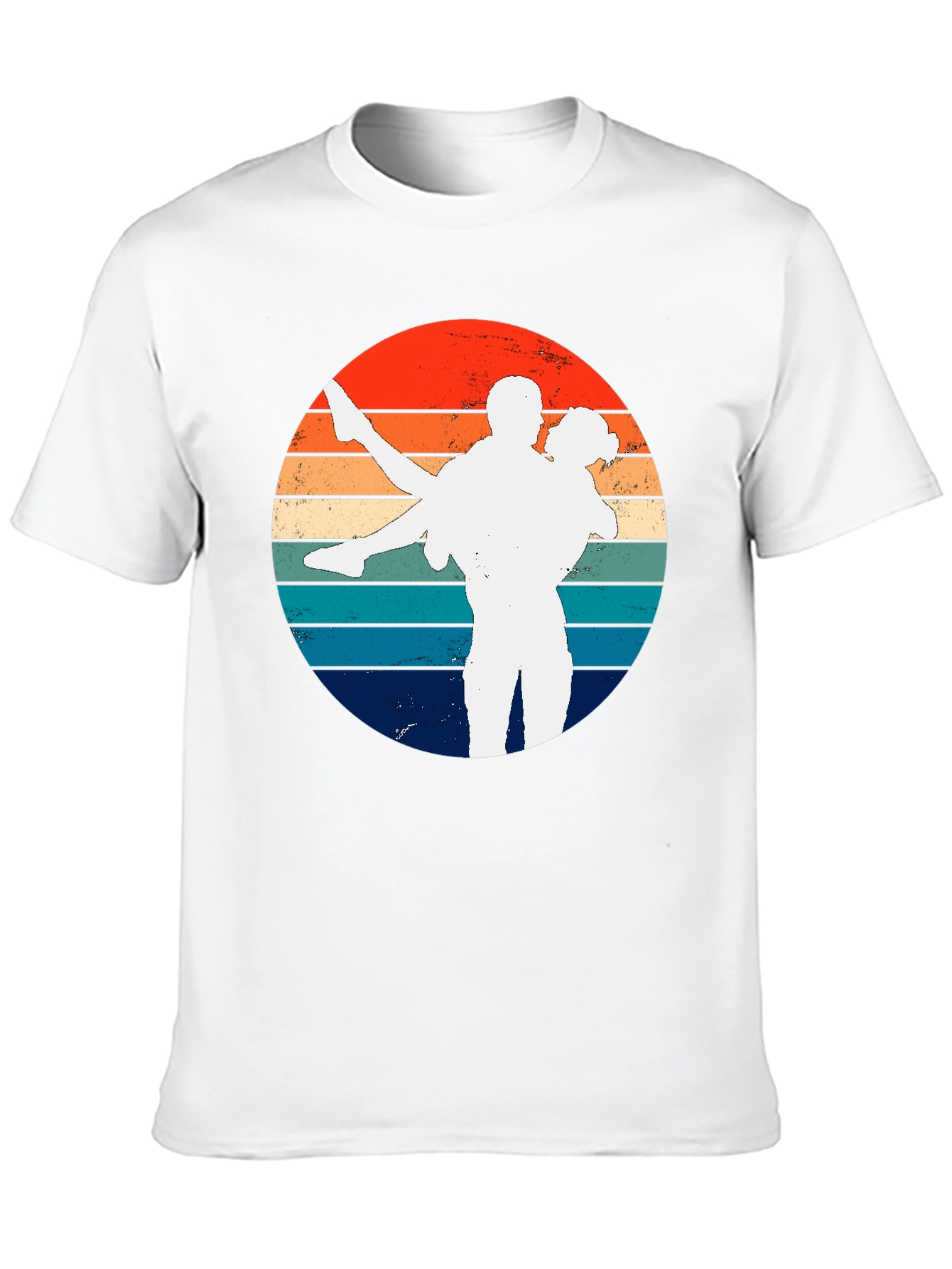 Retro Sunset Couple Dancing Graphic Tee