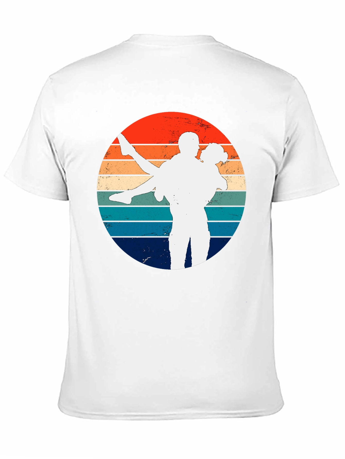 Retro Sunset Couple Dancing Graphic Tee
