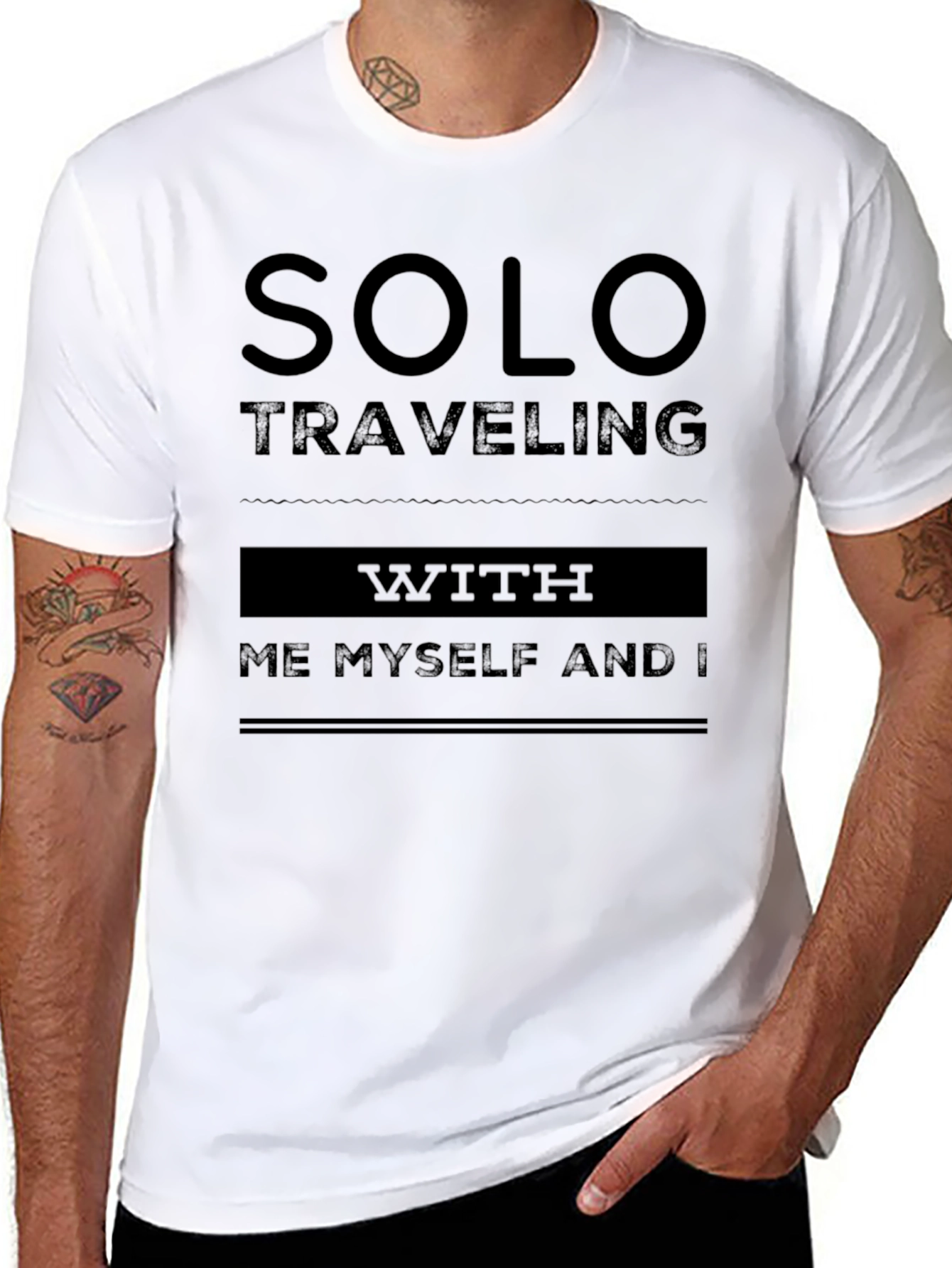 Solo Traveling T-Shirt - Me Myself and I